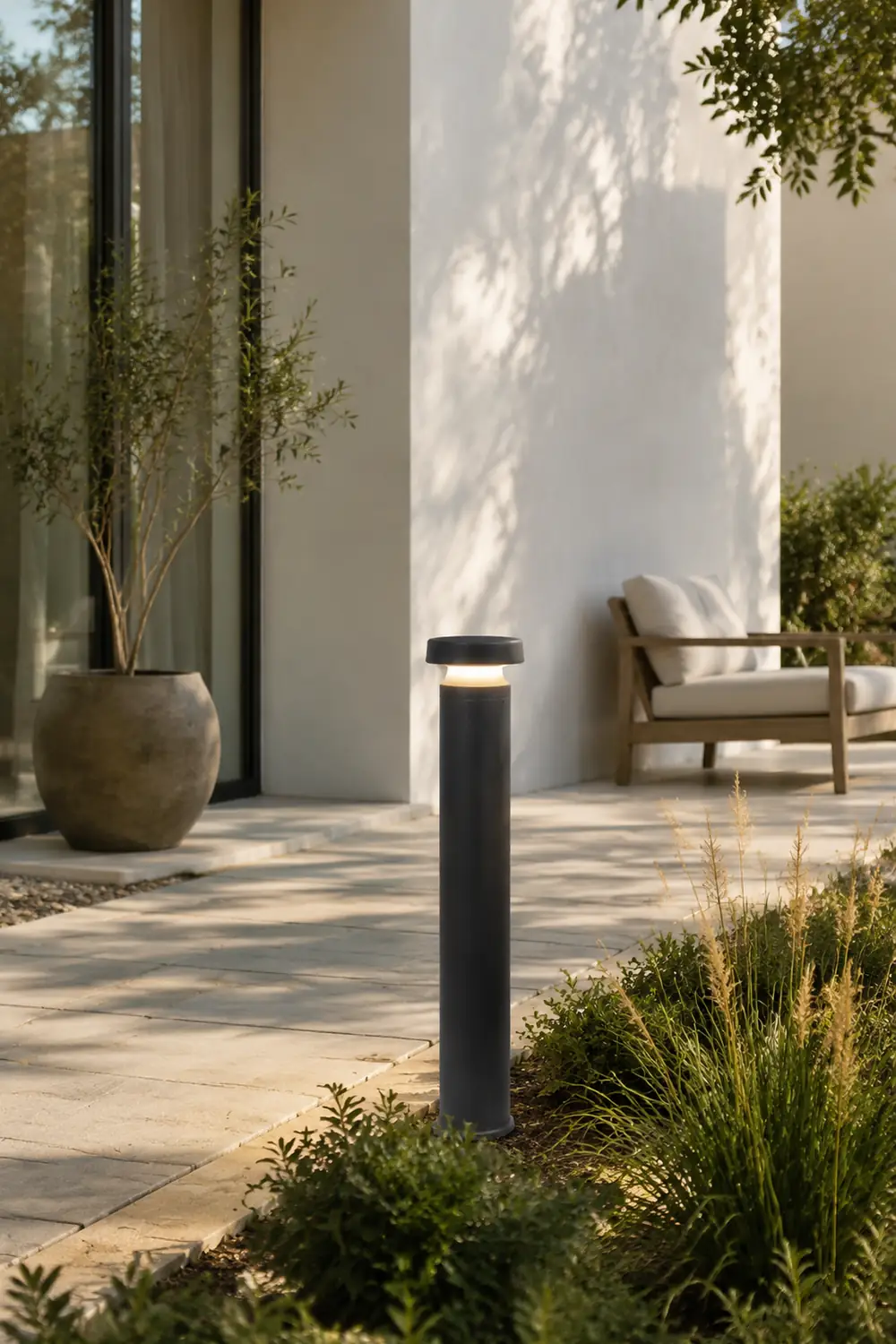 Pena Außen-Wegeleuchte Zylinder, 80CM Lang - Lumpaz