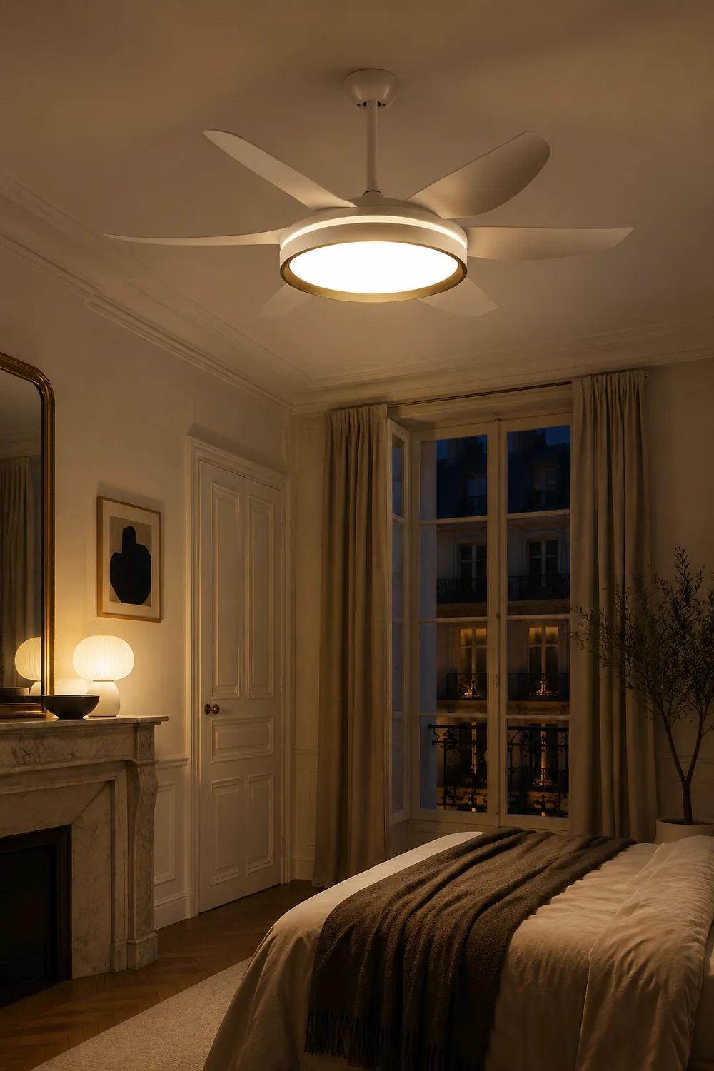 Haydn 6-Blatt-Deckenventilator mit Beleuchtung Grundlegend, ∅130CM - Lumpaz