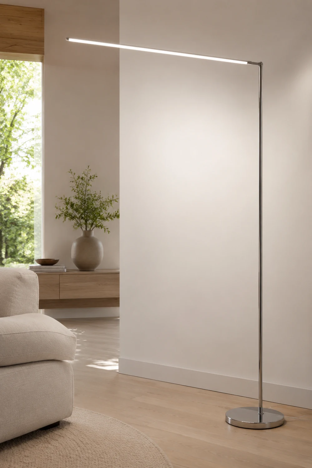 Edge Minimalistische Stehleuchte in Bogenform, 150CM Lang - Lumpaz