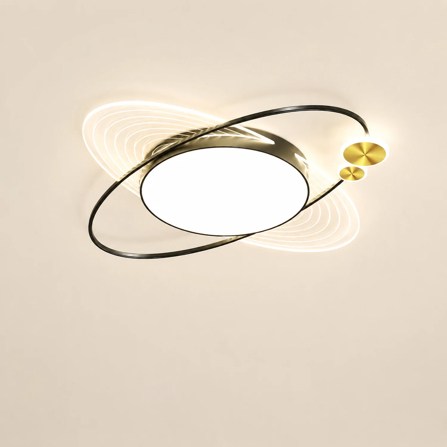 Lacey Modern LED Deckenleuchte Kreis-Design für Wohnzimmer Schlafzimmer, ∅58CM - Lumpaz