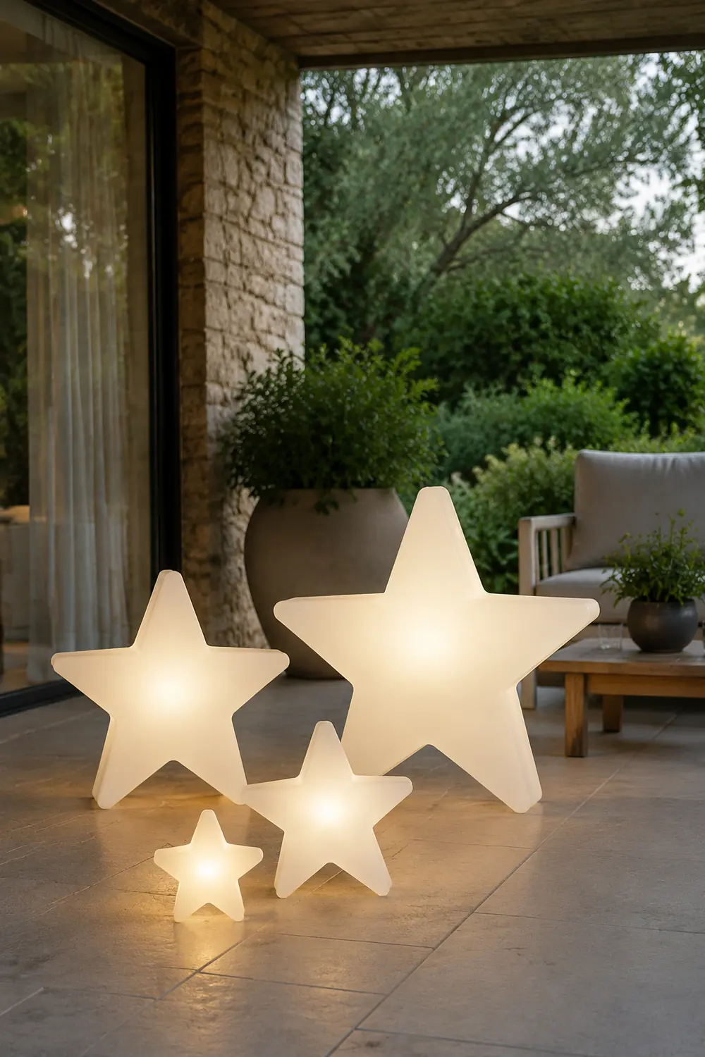 Minori Außenstehleuchte Stern, 20/30/40/60 CM Lang - Lumpaz