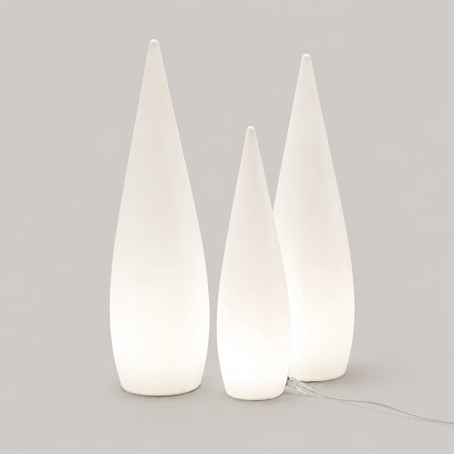 Pena Außen-Wegeleuchte Wassertropfen Wiederaufladbar, ∅24/35/45CM - Lumpaz