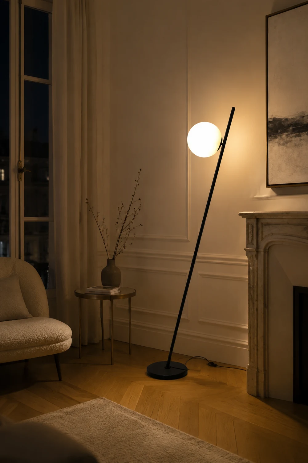 Valentina Kugel Lineare Stehlampe, 160CM Lang - Lumpaz