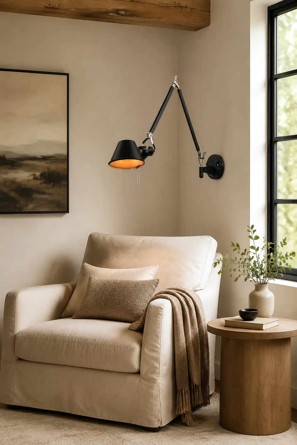 Brady Retro Verstellbare Retro-Wandleuchte, 2 Farben - Lumpaz