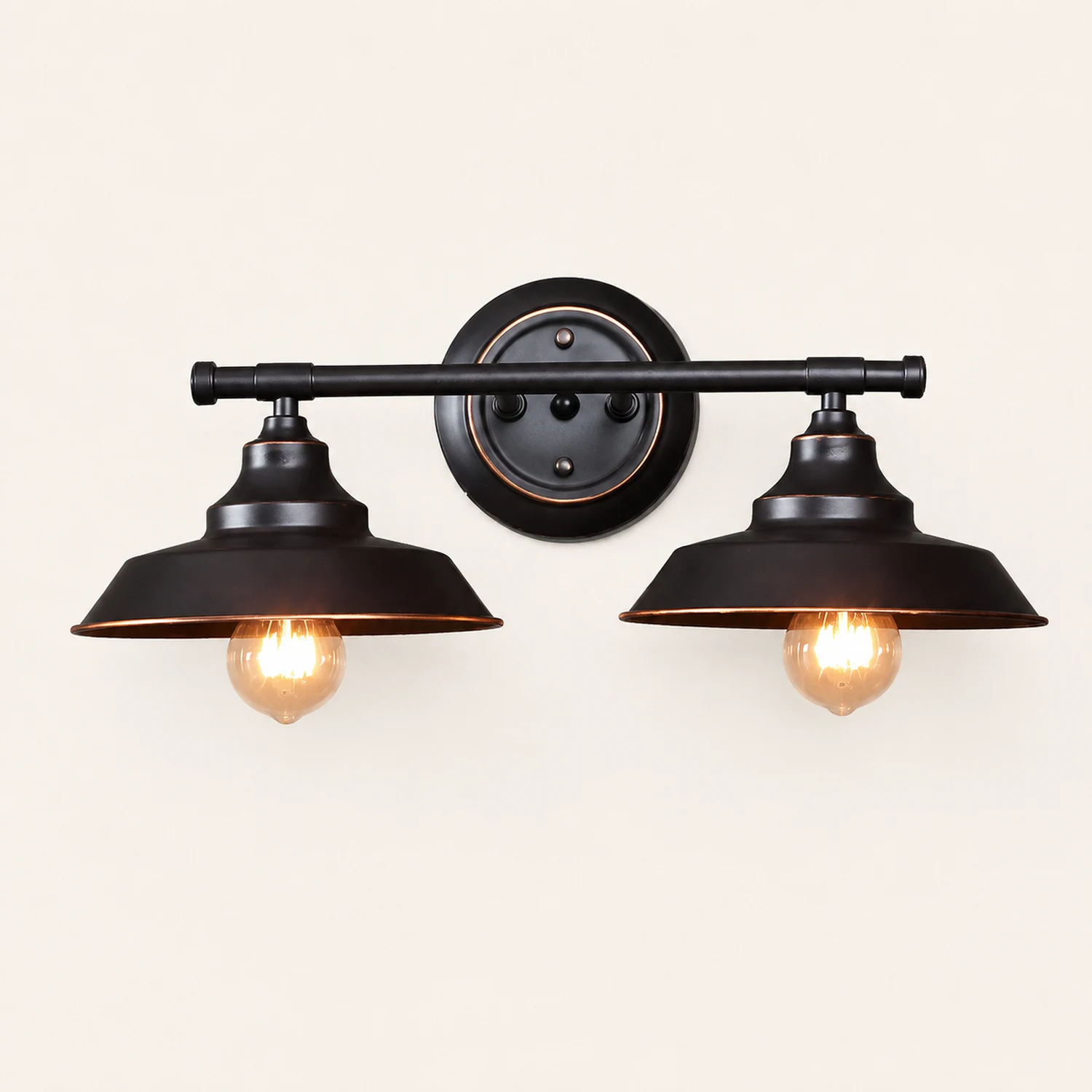 Alessio Retro-Spiegelfront-Wandleuchte, 2/3-flammig, 50/84CM Lang - Lumpaz