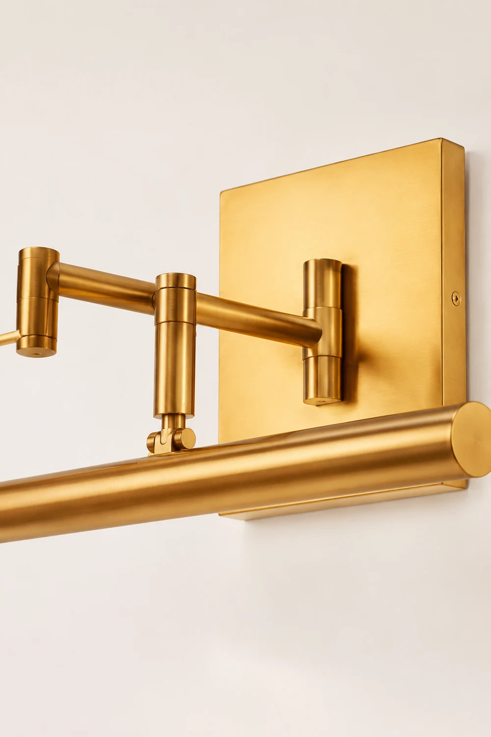 Edge Verstellbare Goldene Spiegelfront Waschtisch-Wandleuchte, Metall, 41/60/80CM Lang - Lumpaz
