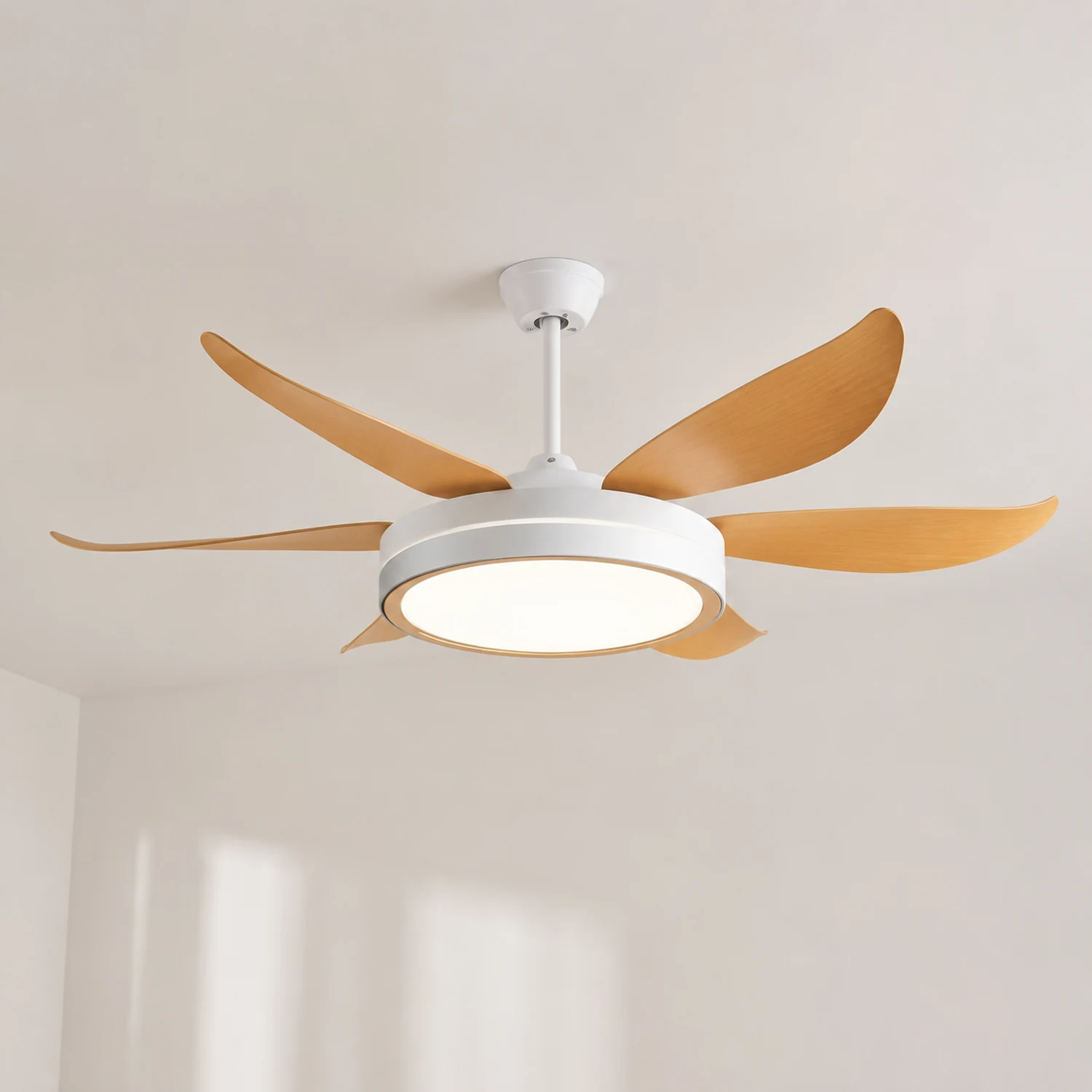 Haydn 6-Blatt-Deckenventilator mit Beleuchtung, 2 Farben, ∅130CM - Lumpaz