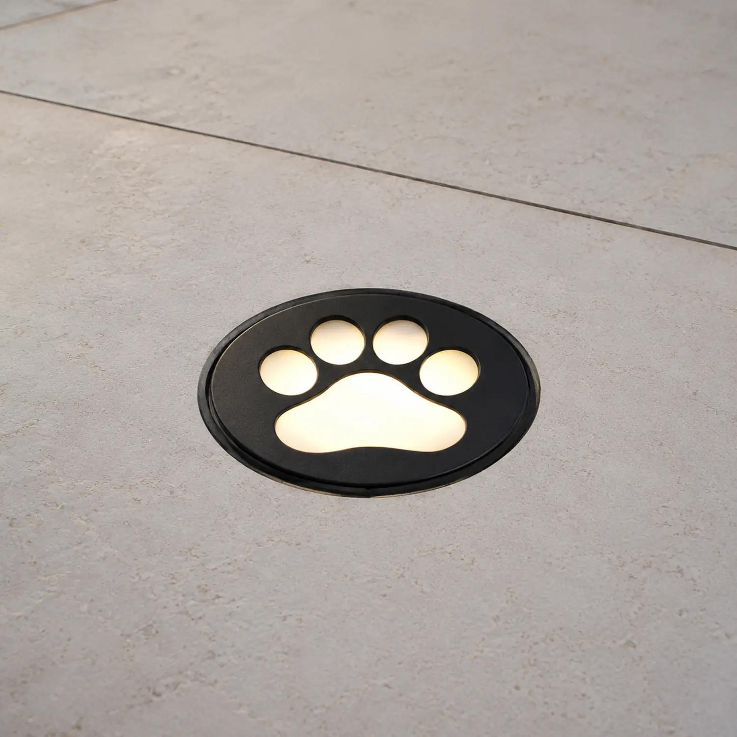 Minori Außen-Bodeneinbaustrahler Katzenpfote, ∅ 15CM - Lumpaz