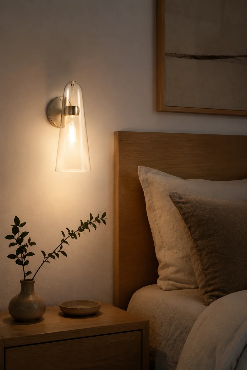 Blair Wandlampe, Glas & Metall, 25CM Lang - Lumpaz