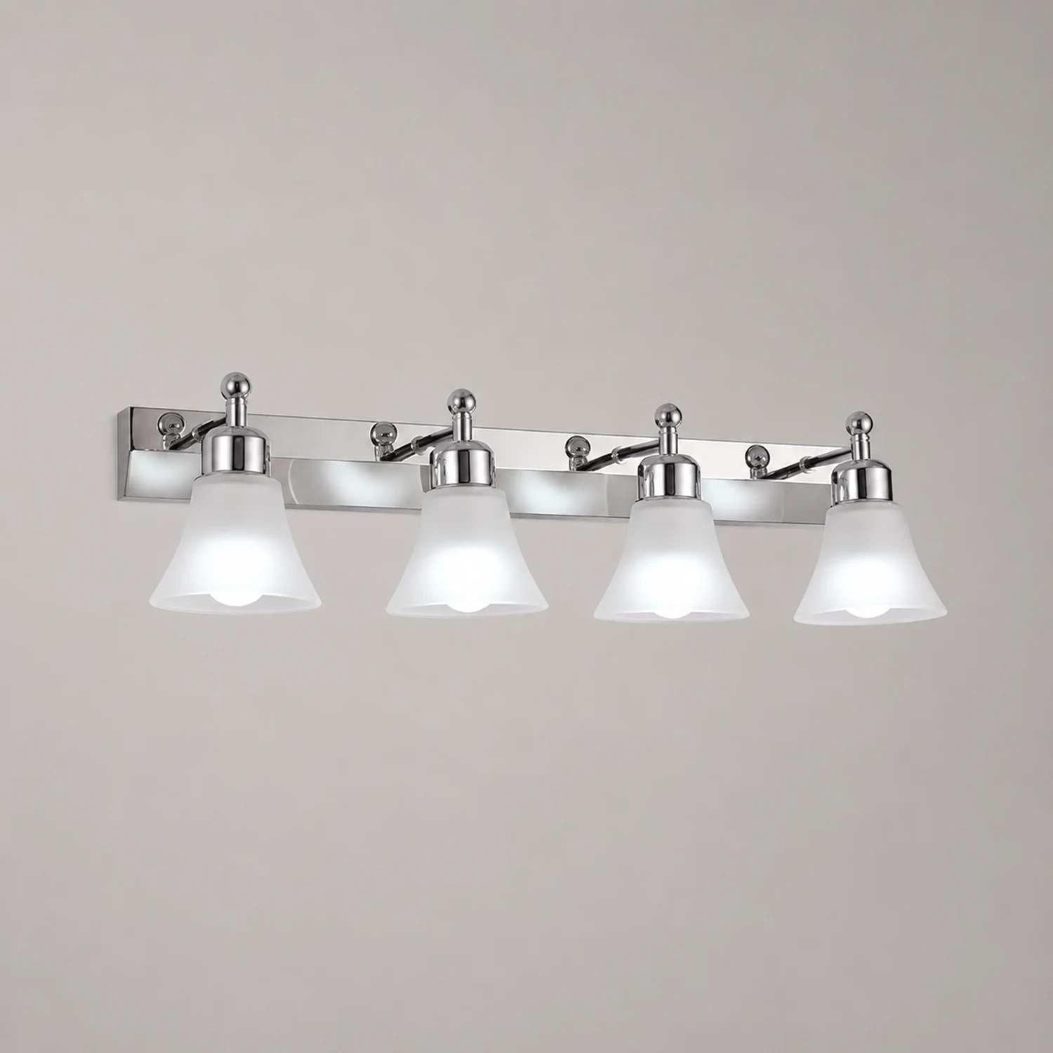 Leigh Nordic Mirror Front Vanity Wandleuchte, 2/3/4-flammig, 30/46/58CM Lang - Lumpaz