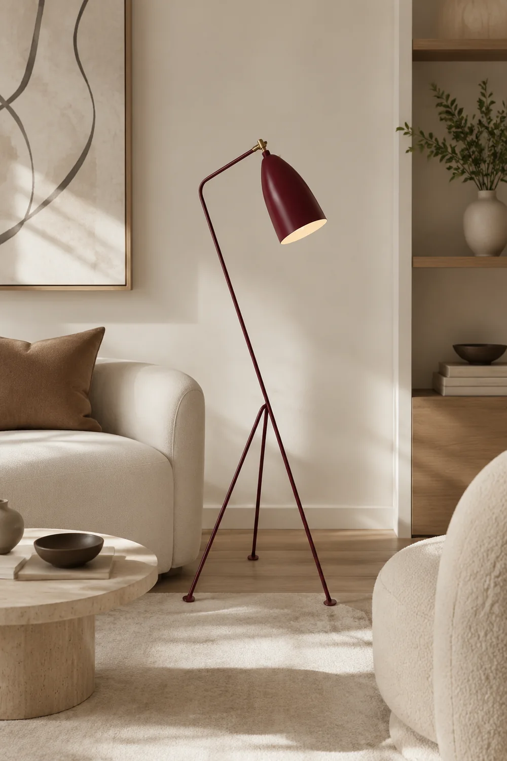 Morandi Stehlampe, Metall, 5 Farben, 50CM Lang - Lumpaz