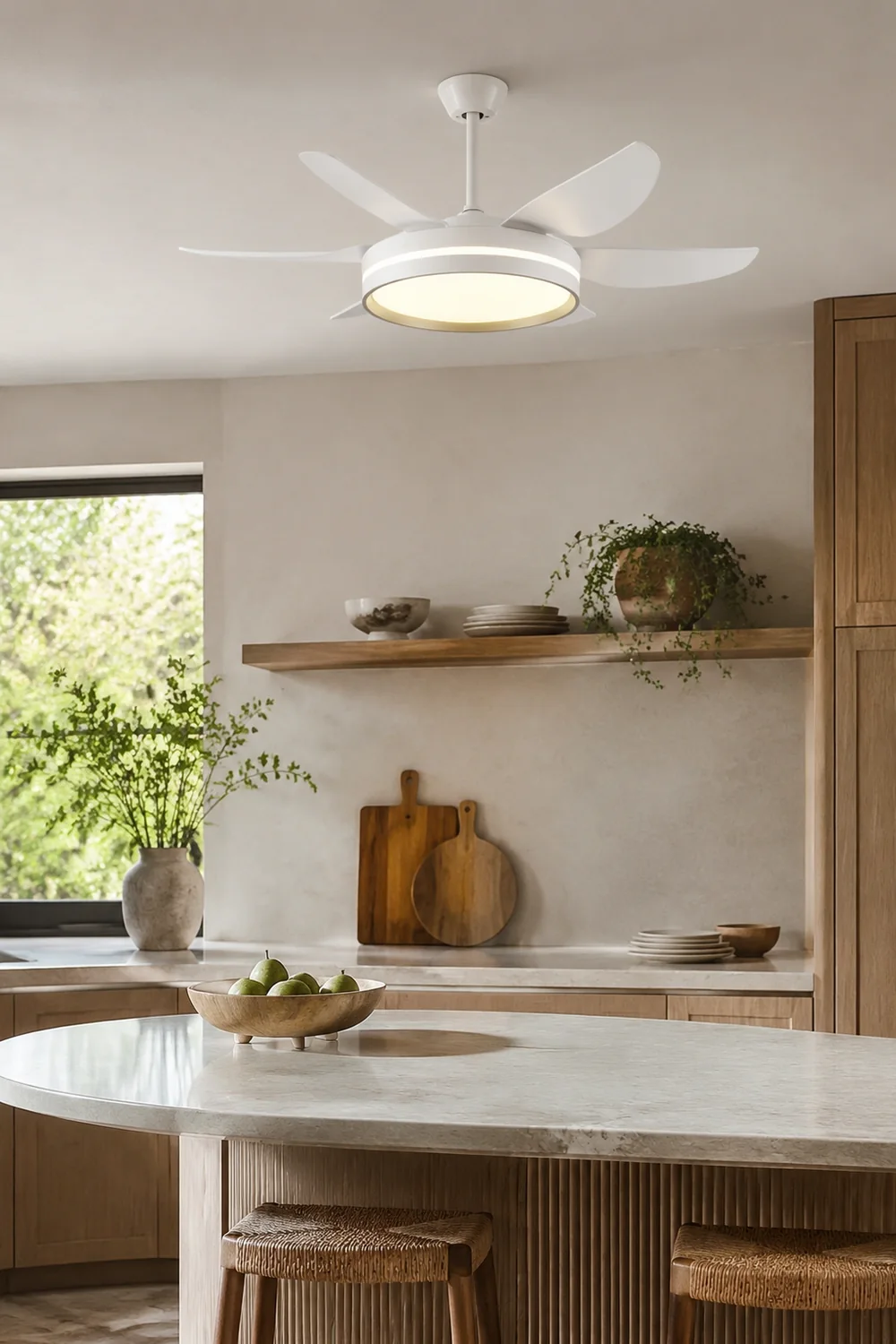 Haydn 6-Blatt-Deckenventilator mit Beleuchtung Grundlegend, ∅130CM - Lumpaz