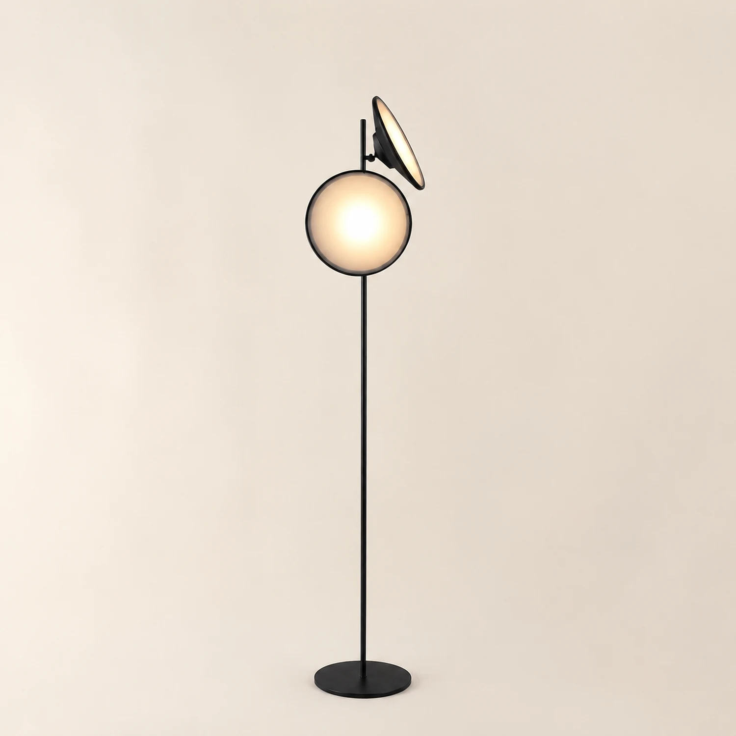 Salgado Trompete Stehlampe, Metall, 2-flammig, 165CM Lang - Lumpaz