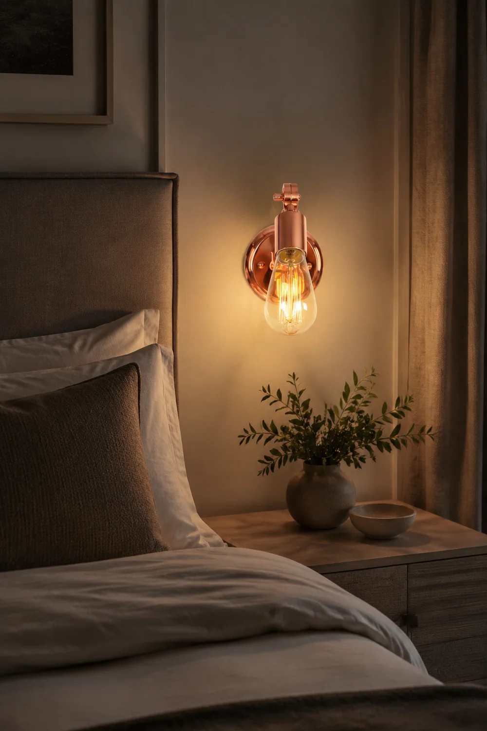 Alessio Bulb Rosafarbige Gold Wandleuchte - Lumpaz