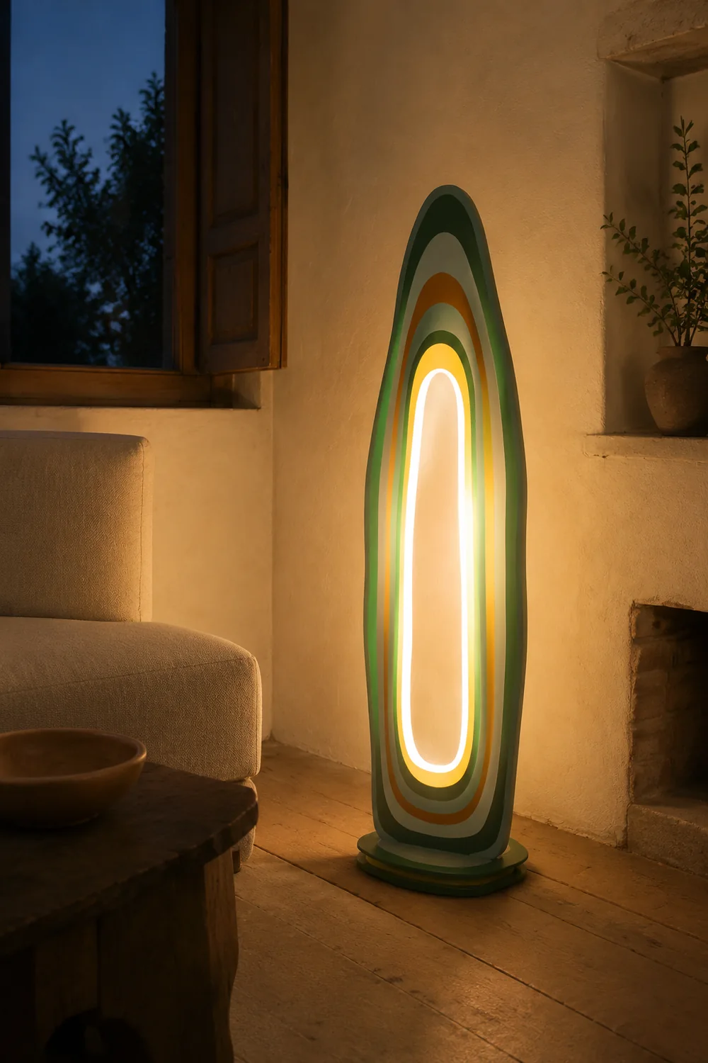 Salgado Landschaft Mehrfarbige Stehlampe - Lumpaz