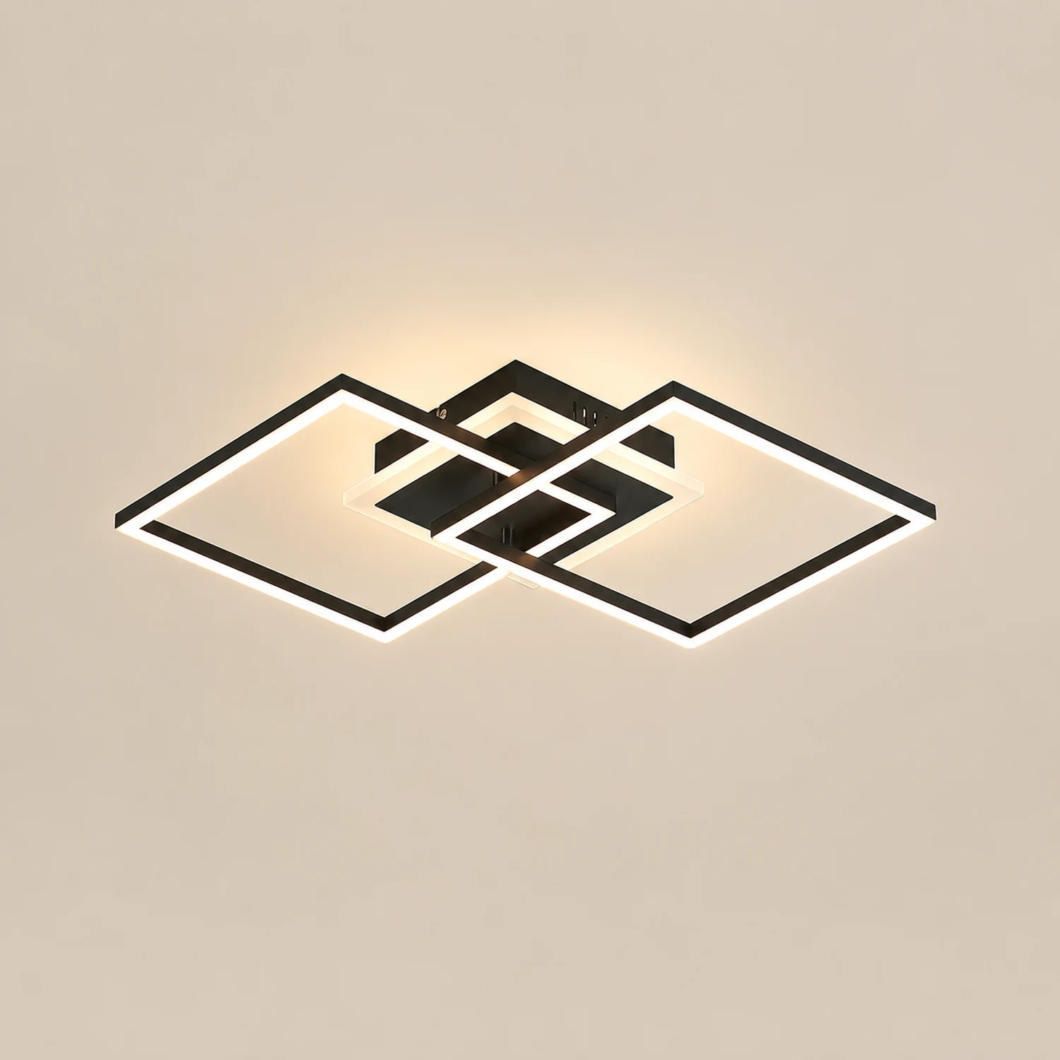 Lacey Deckenleuchte, Doppel-Quadrat, 2 Farben - Lumpaz