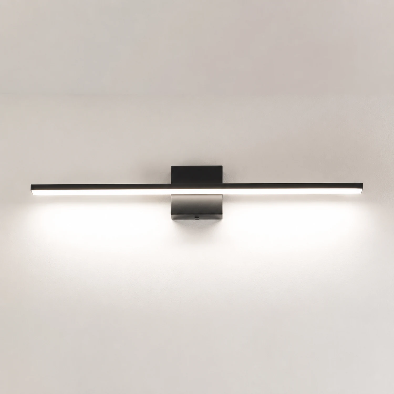Edge Spiegelfront Waschtisch-Wandleuchte, Quadratisch & Linear, Metall, 40CM Lang - Lumpaz