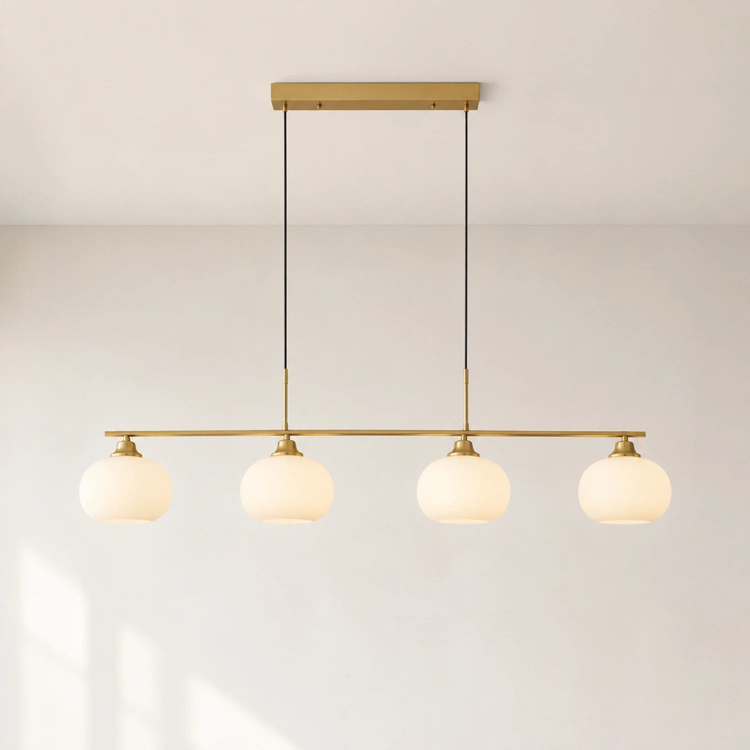 Hailie Pendelleuchte, 2 Farben, 3/4-flammig,100CM/135CM Lang - Lumpaz
