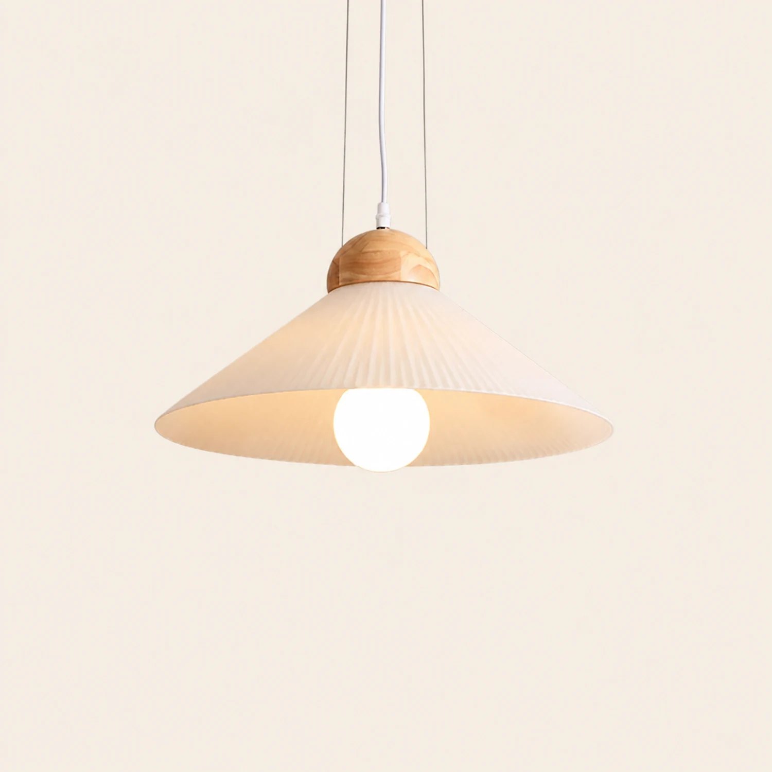 Ozaw Pendelleuchte Plissiert, ∅44CM - Lumpaz