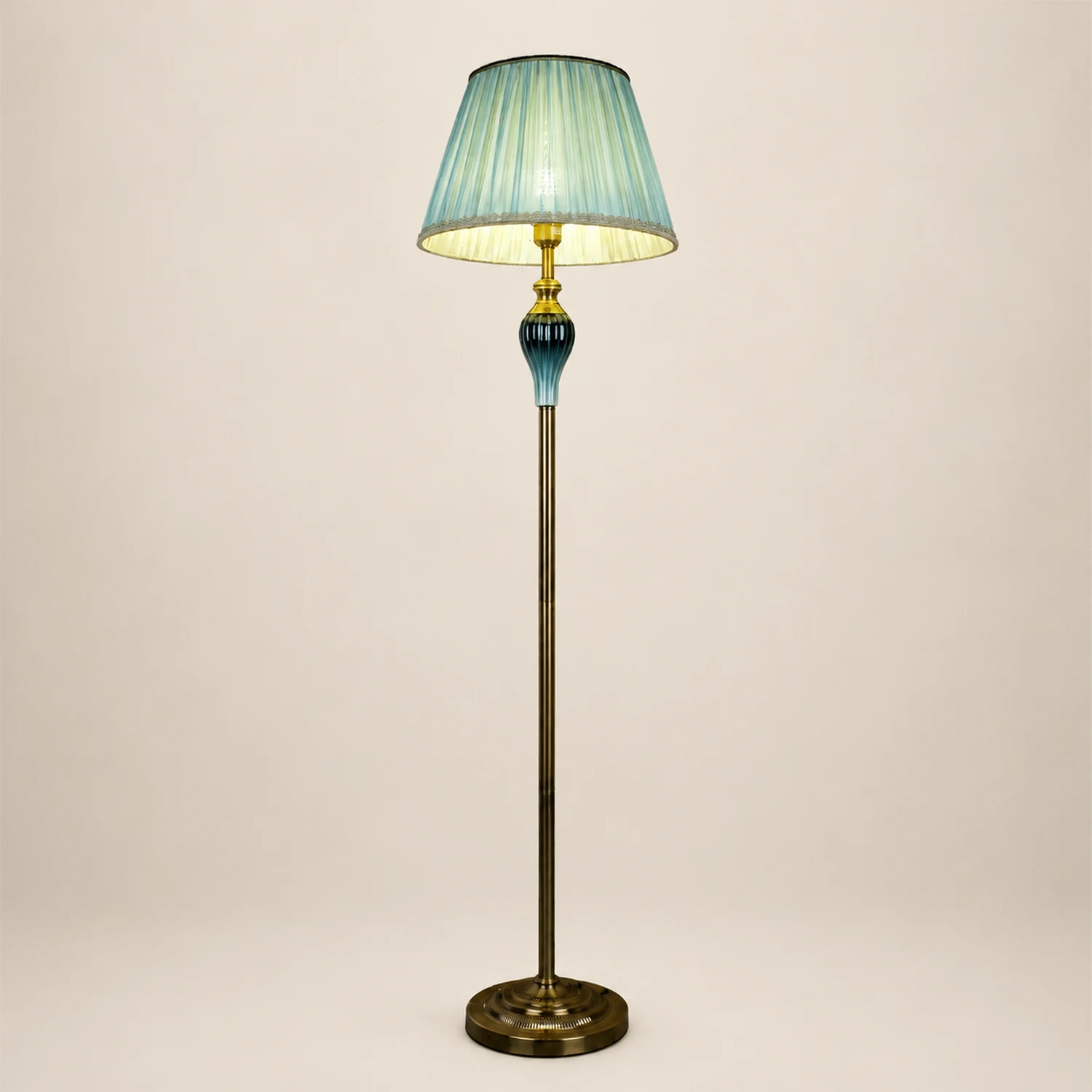 Eryn Stehlampe, Metall & Textil, 152CM Lang - Lumpaz