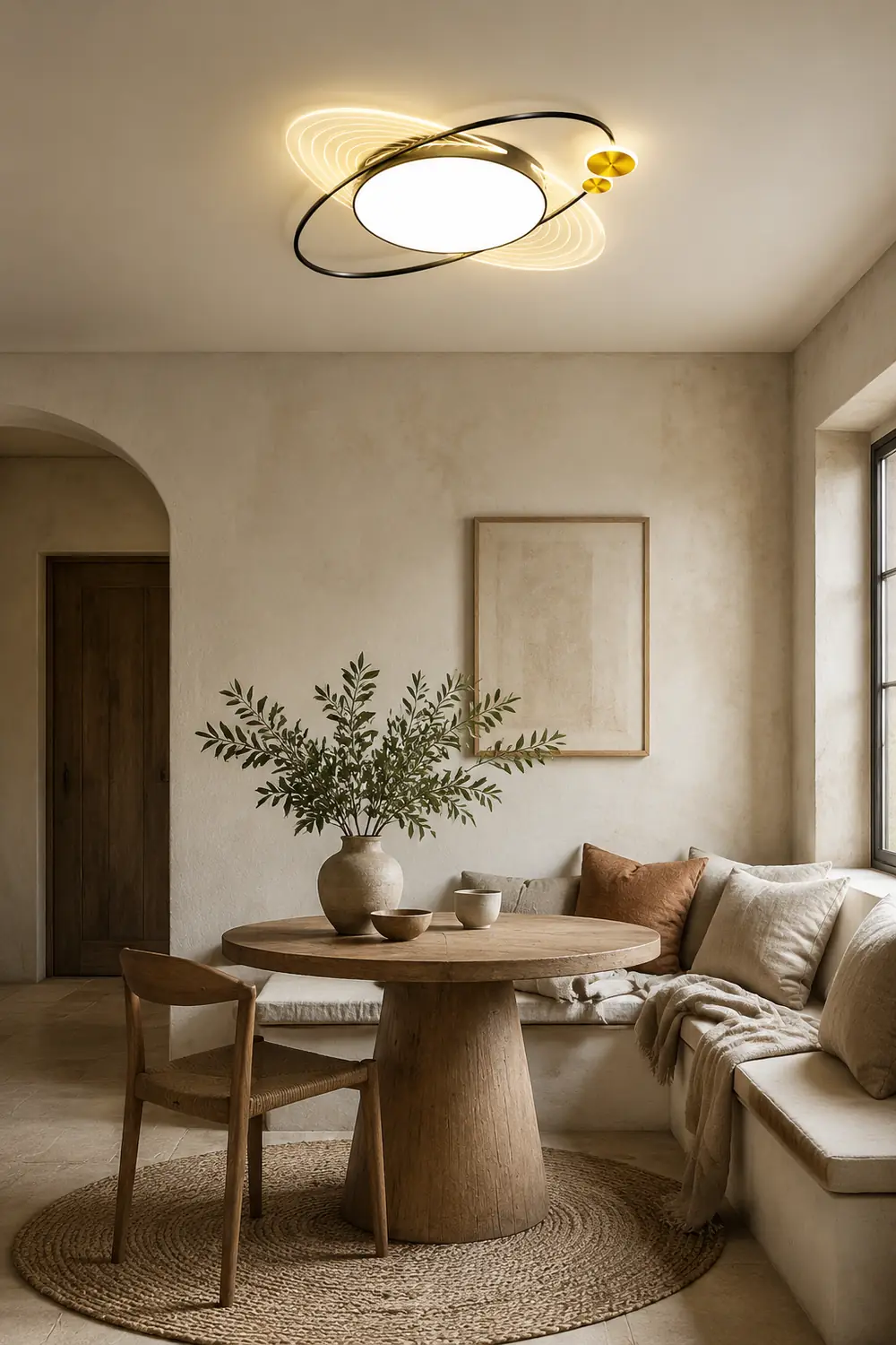 Lacey Modern LED Deckenleuchte Kreis-Design für Wohnzimmer Schlafzimmer, ∅58CM - Lumpaz