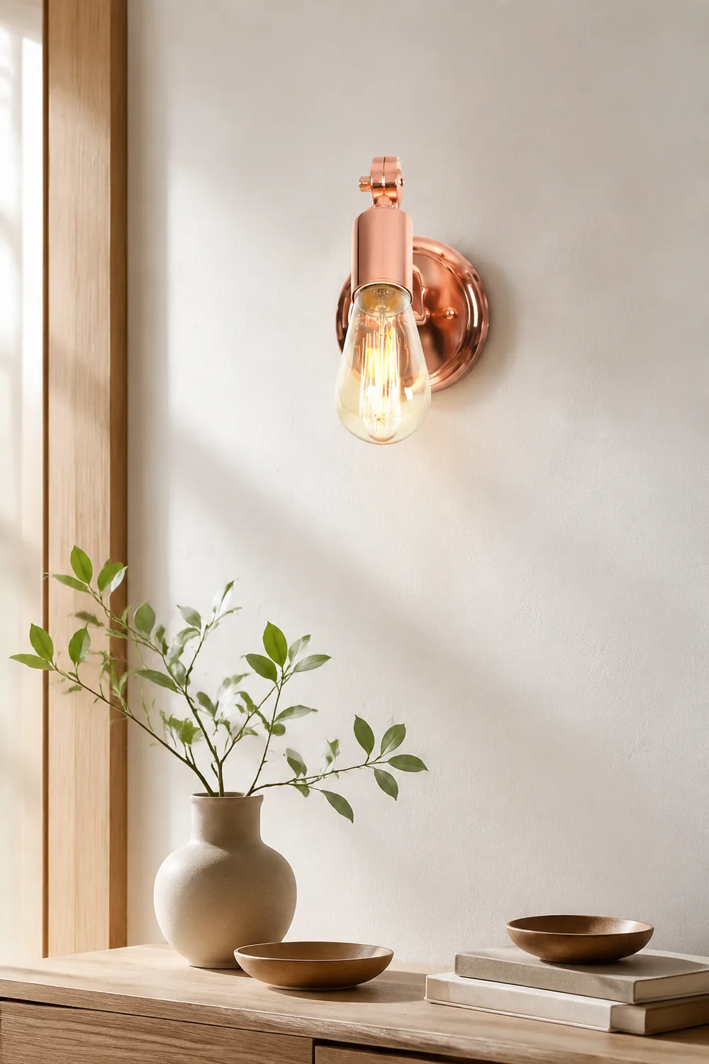 Alessio Bulb Rosafarbige Gold Wandleuchte - Lumpaz