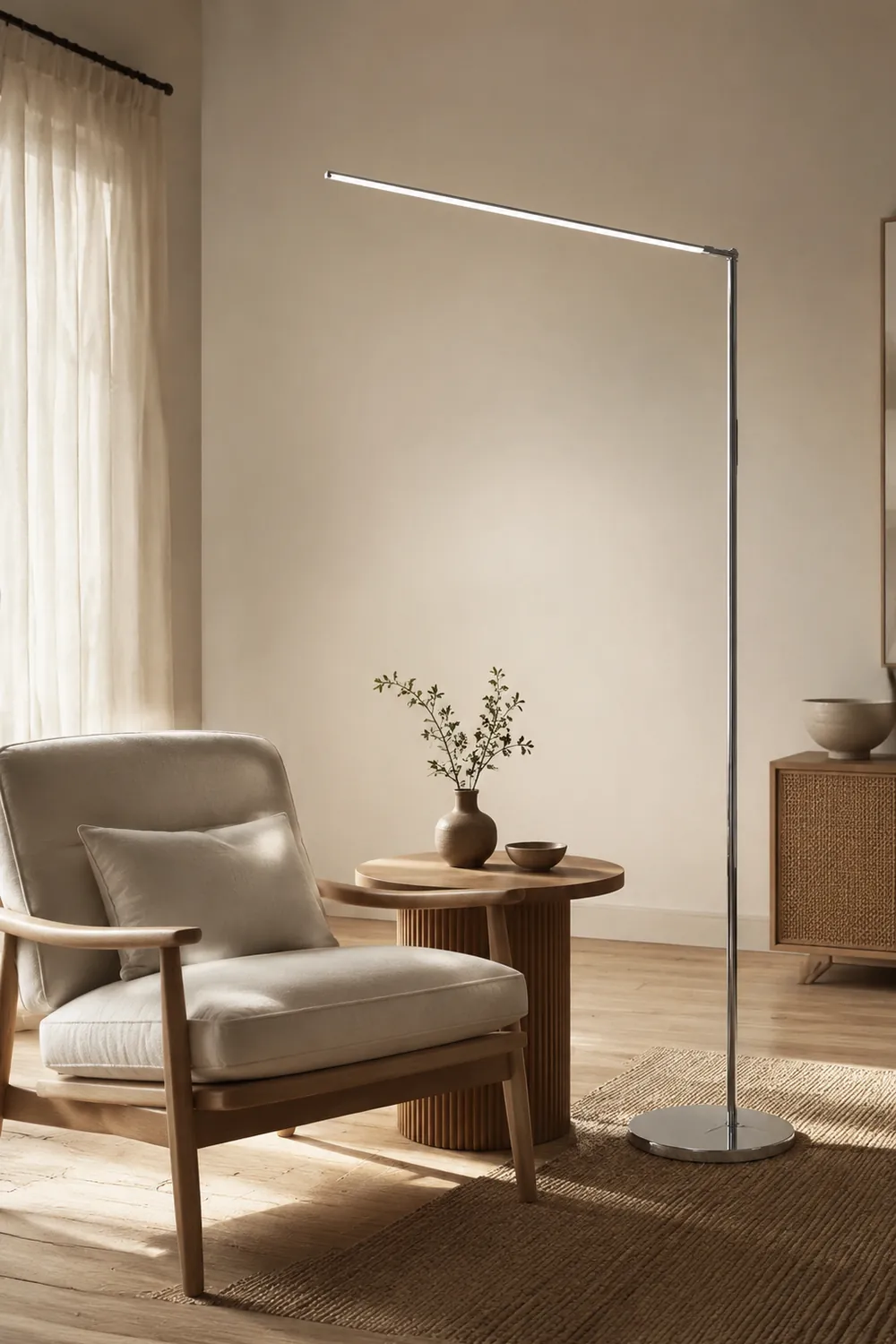 Edge Minimalistische Stehleuchte in Bogenform, 150CM Lang - Lumpaz