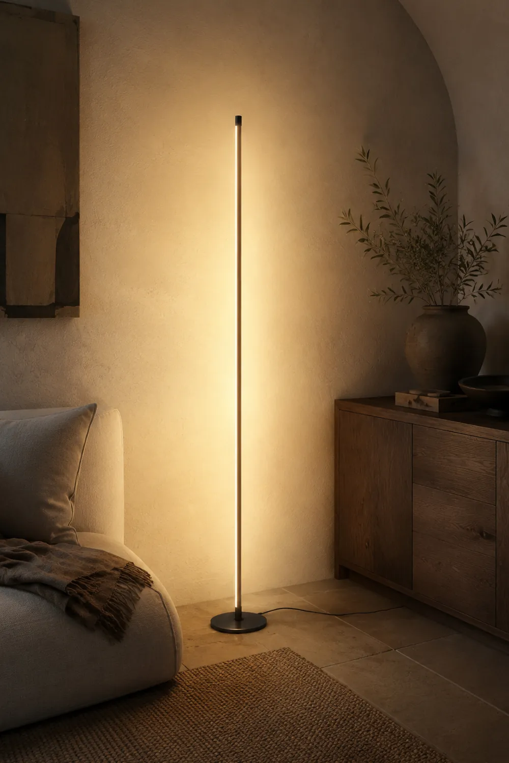Edge Lineare Stehlampe, 3 Farben, 150CM Lang - Lumpaz