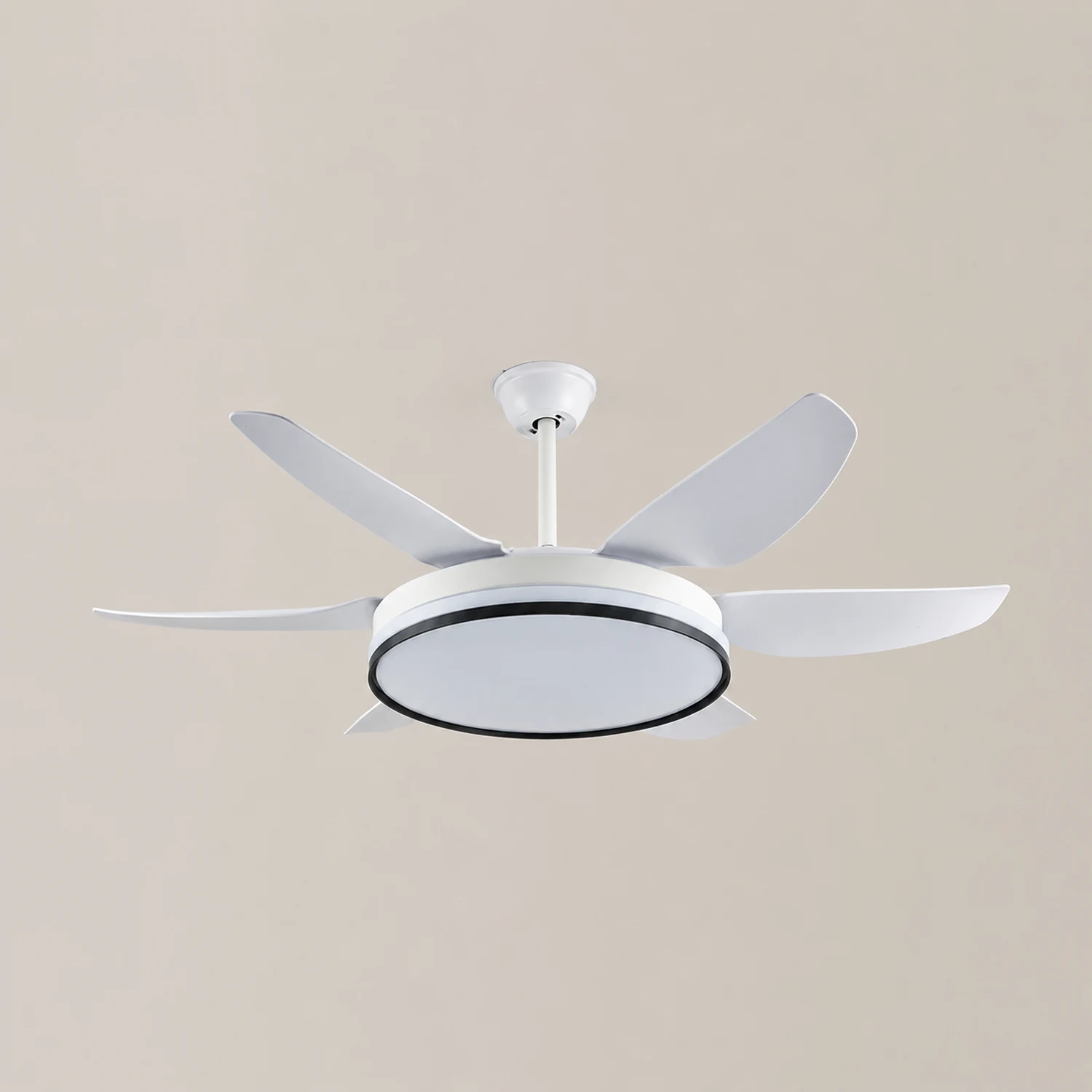 Haydn 6-Blatt-Deckenventilator mit Beleuchtung, 3 Farben, ∅130CM - Lumpaz