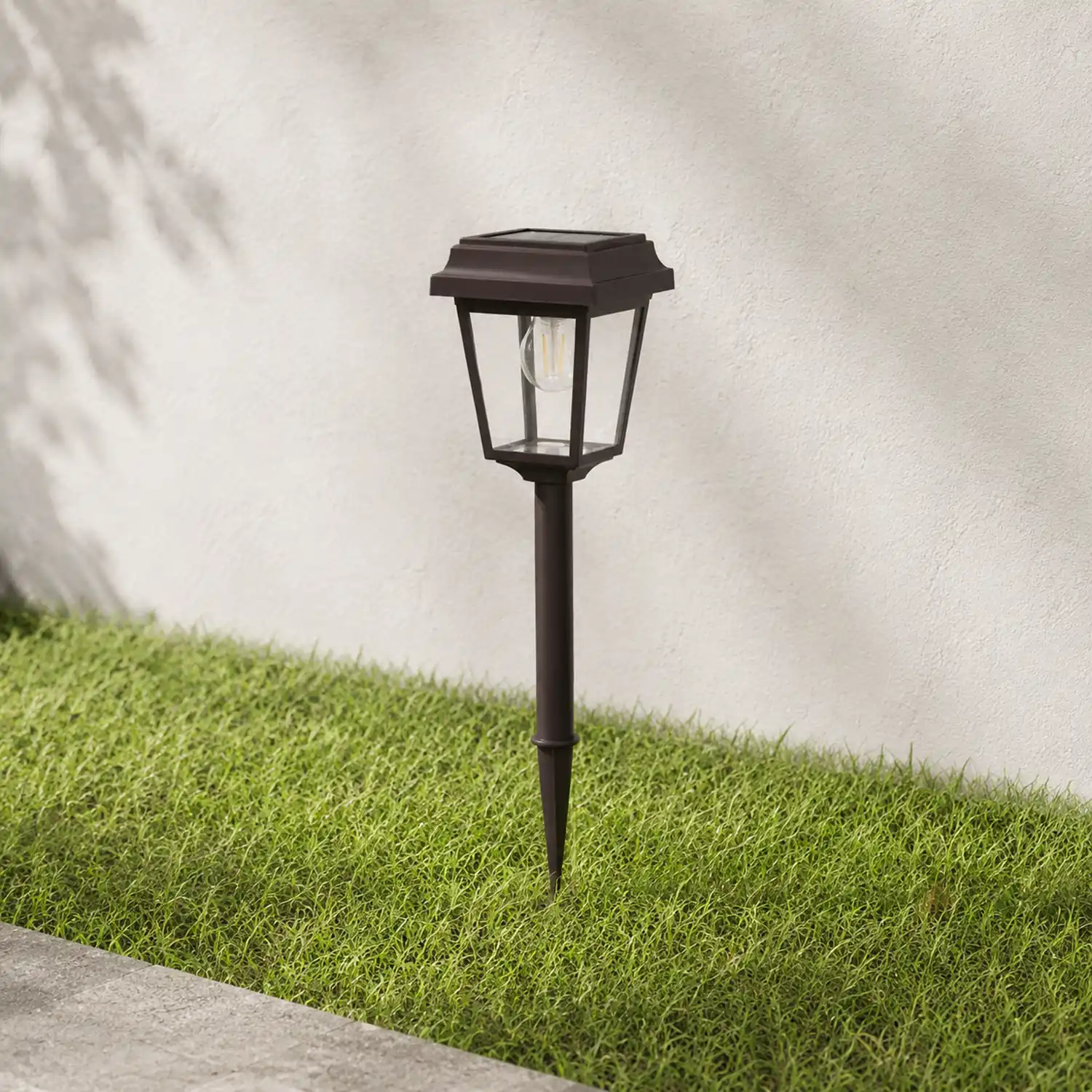 Pena Außen-Wegeleuchte Trapez Solarenergie, 42CM lang - Lumpaz