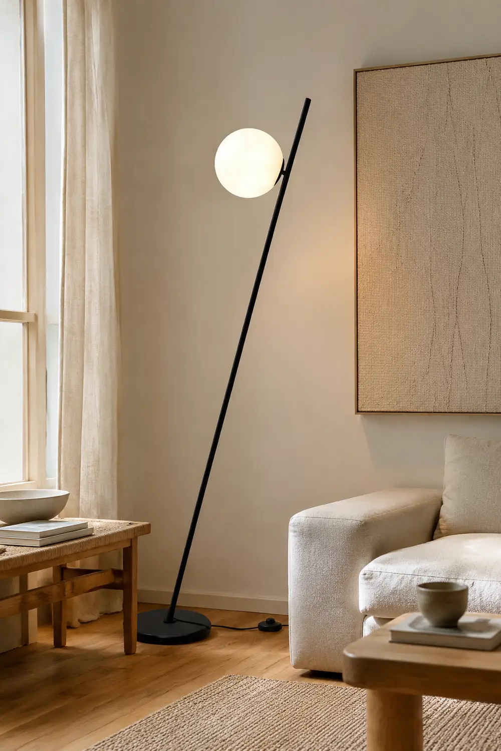 Valentina Kugel Lineare Stehlampe, 160CM Lang - Lumpaz