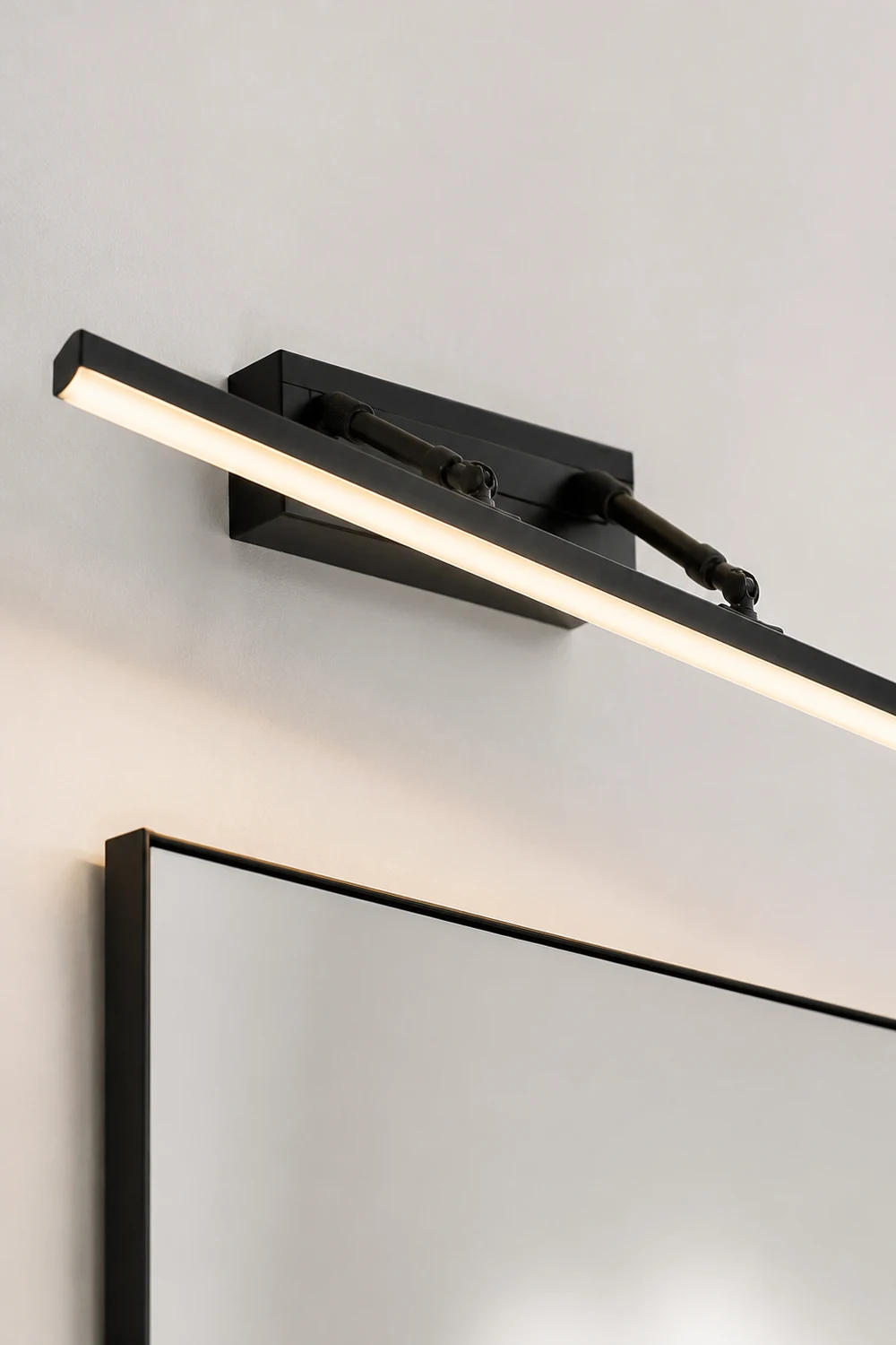 Edge Spiegelfront Waschtisch-Wandleuchte, 3 Farben, Metall, 41/50/60/70CM Lang - Lumpaz