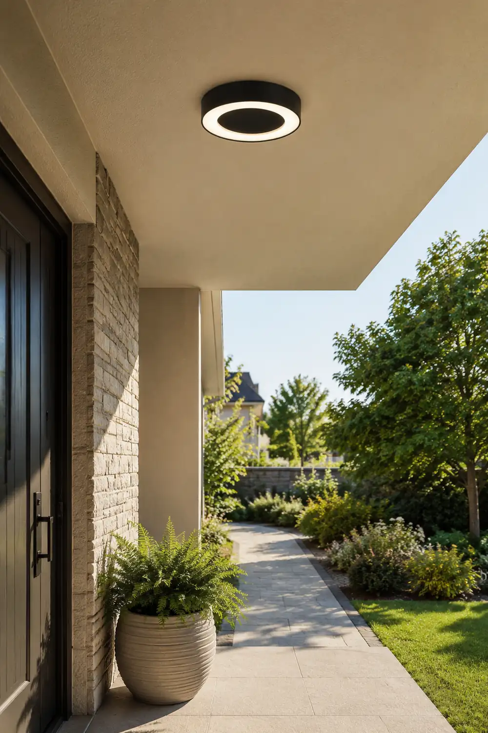 Orr Außendeckenleuchte Sonnenenergie, 3 Stile, ∅22/27CM - Lumpaz