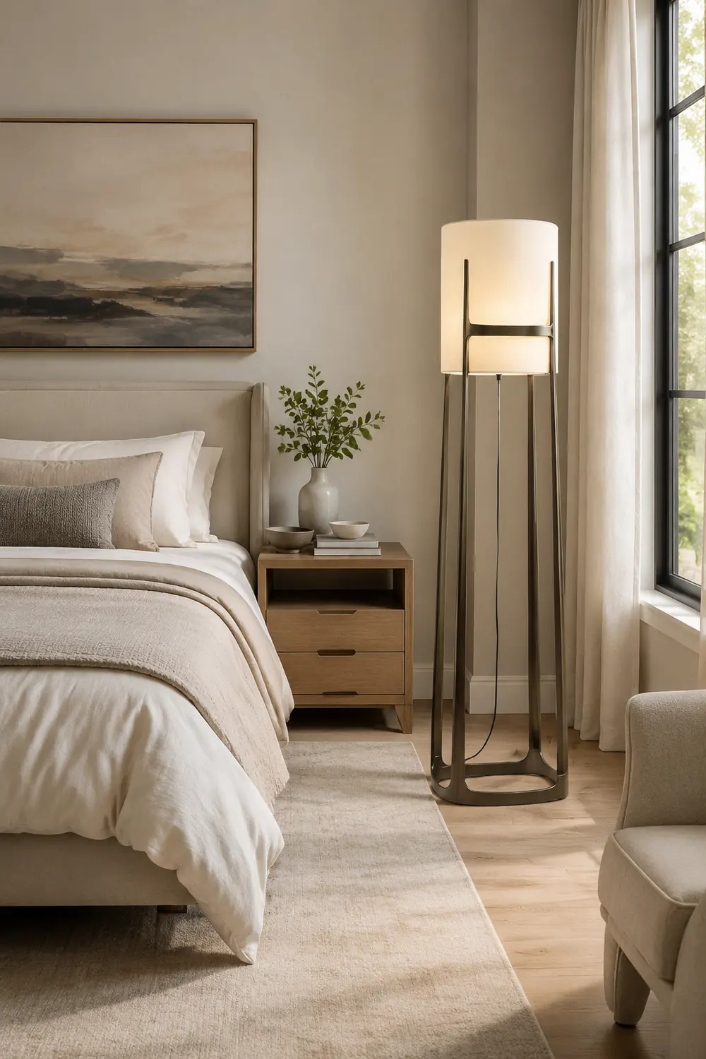 Eryn Moderne Stehleuchte, Metall, 160CM Lang - Lumpaz