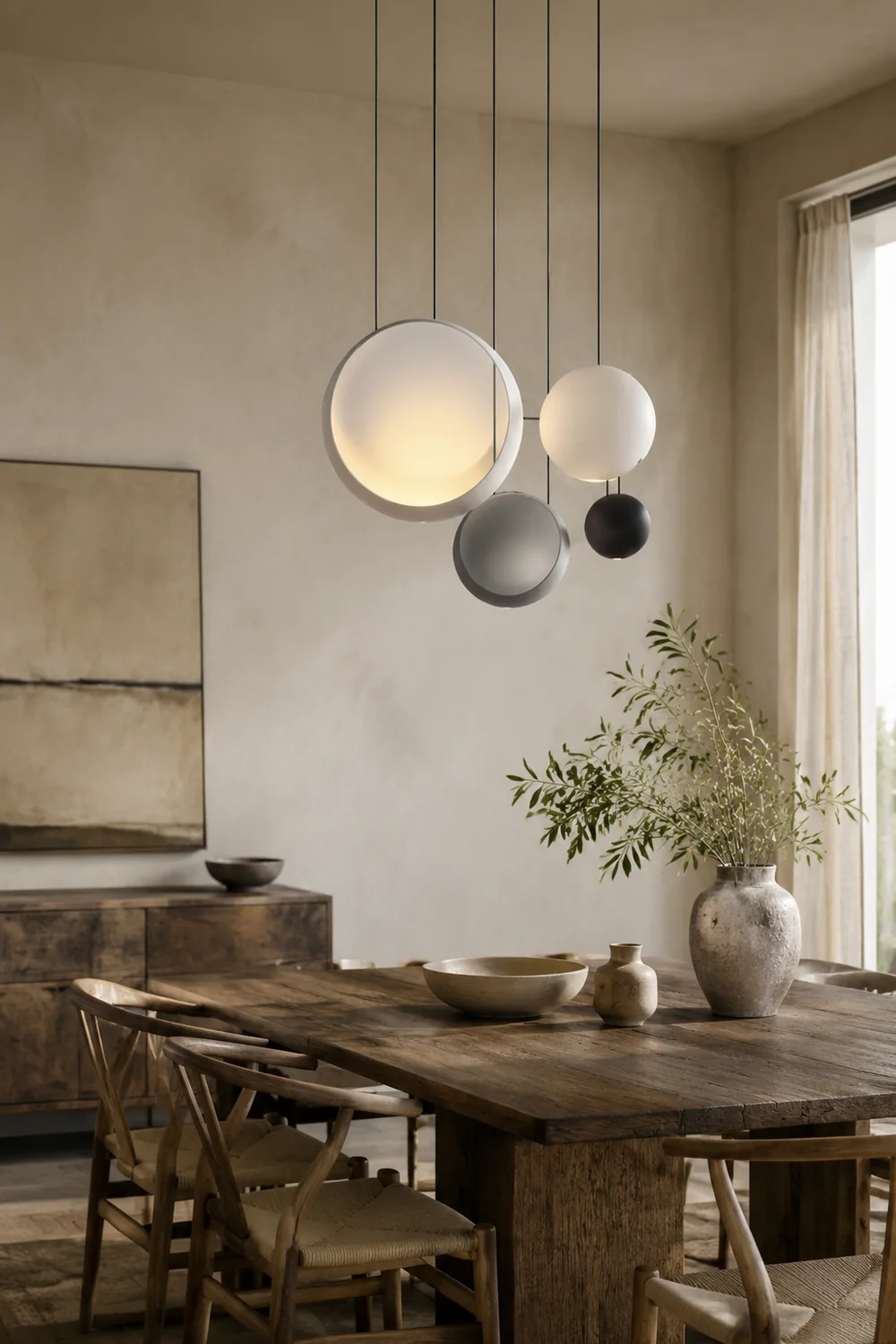 Zaid Pendelleuchte, Metall, 4 Farben, ∅16/20/30/40CM - Lumpaz