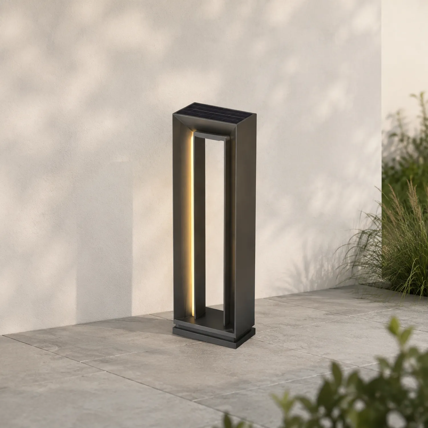 Pena Außen-Wegeleuchte Rechteckig, Solar, 62CM Lang - Lumpaz