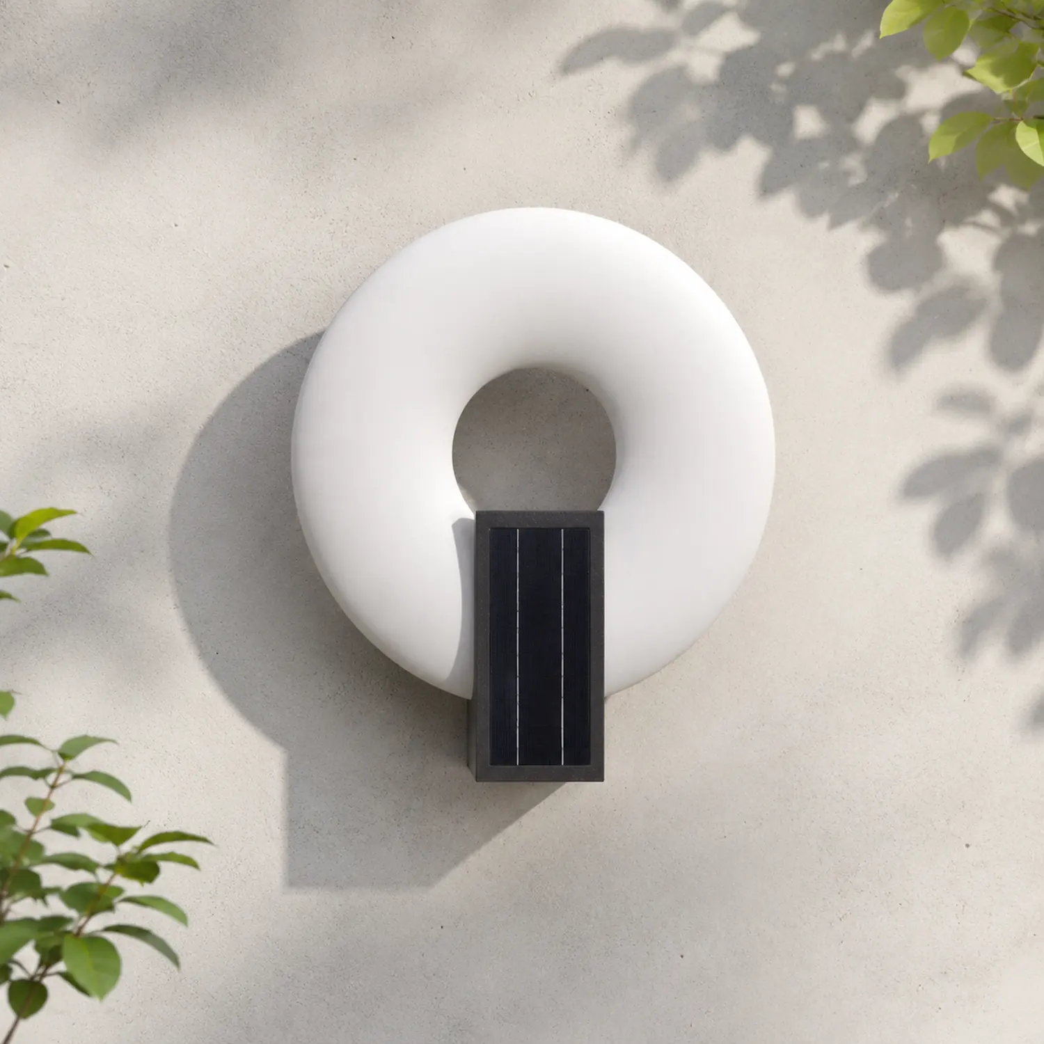 Isaac Außenwandlleuchte Ring, Solar - Lumpaz