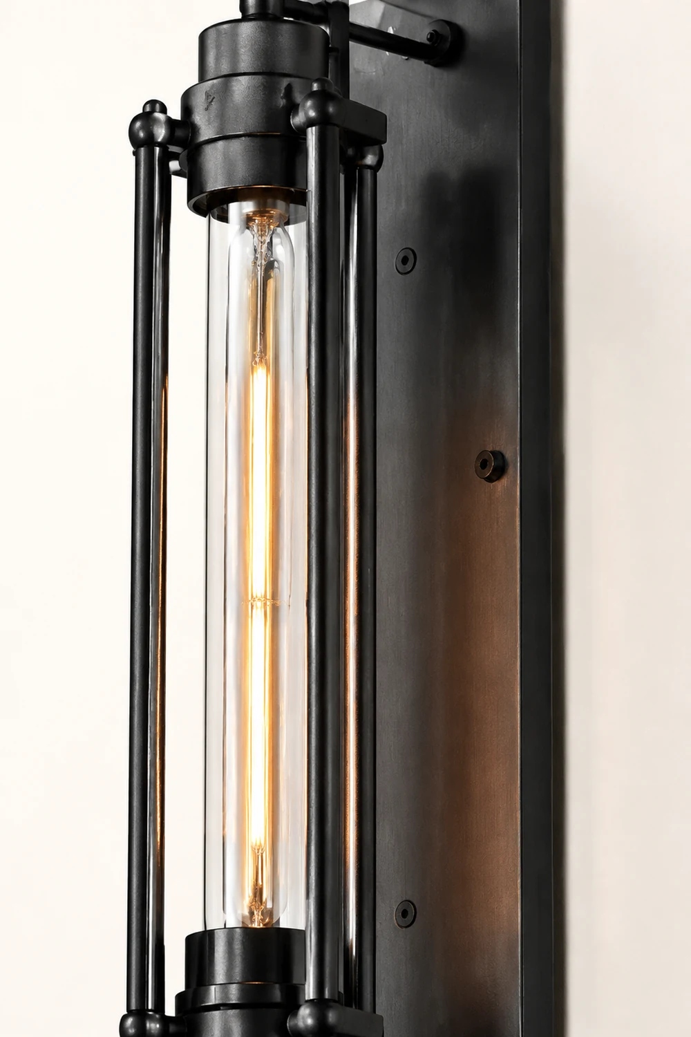Alessio Retro-Wandleuchte, Metall, 4 Farben, 47CM Lang - Lumpaz