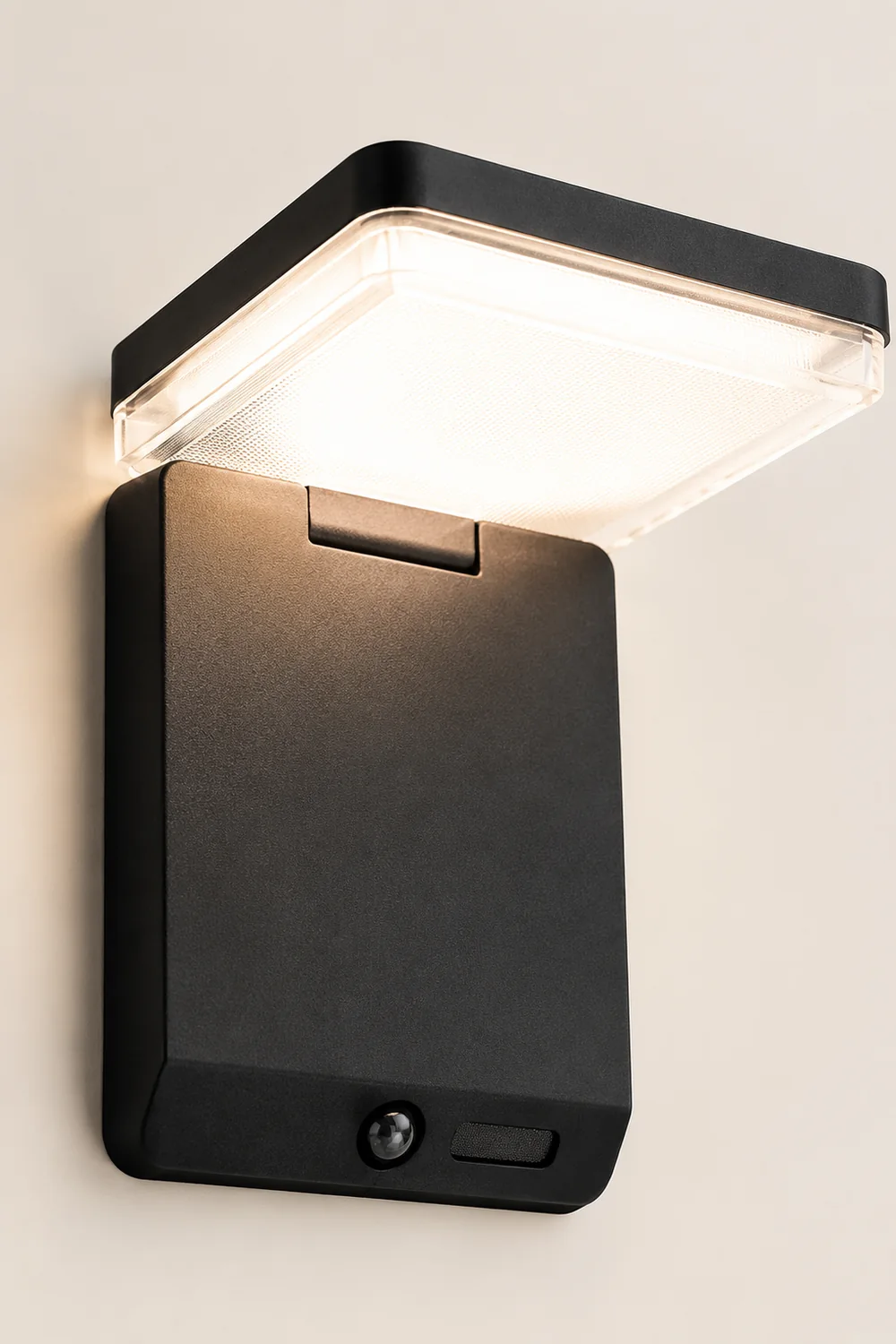 Orr Außenwandleuchte Rechtwinklig Sensor Solar, 20CM Lang - Lumpaz