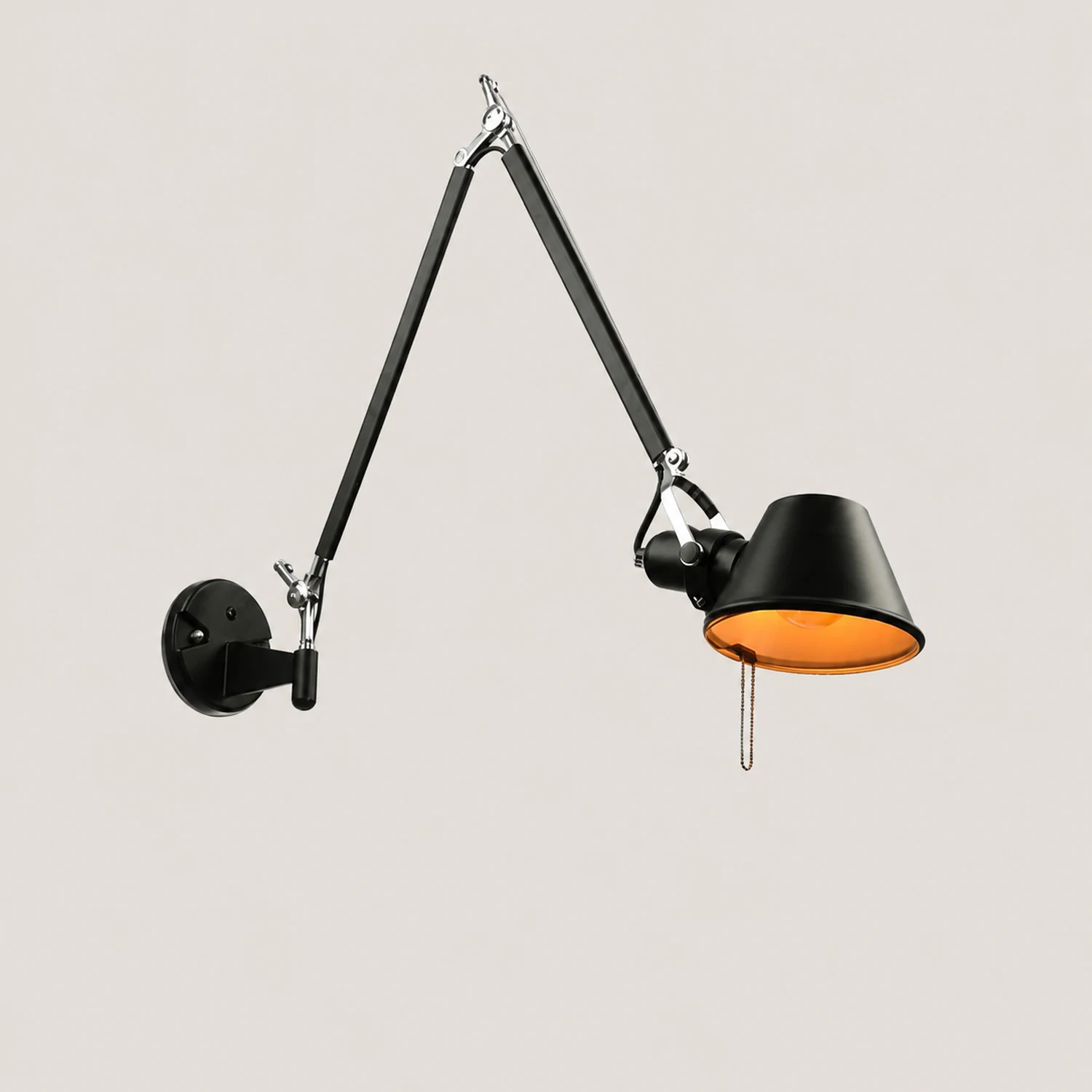 Brady Retro Verstellbare Retro-Wandleuchte, 2 Farben - Lumpaz
