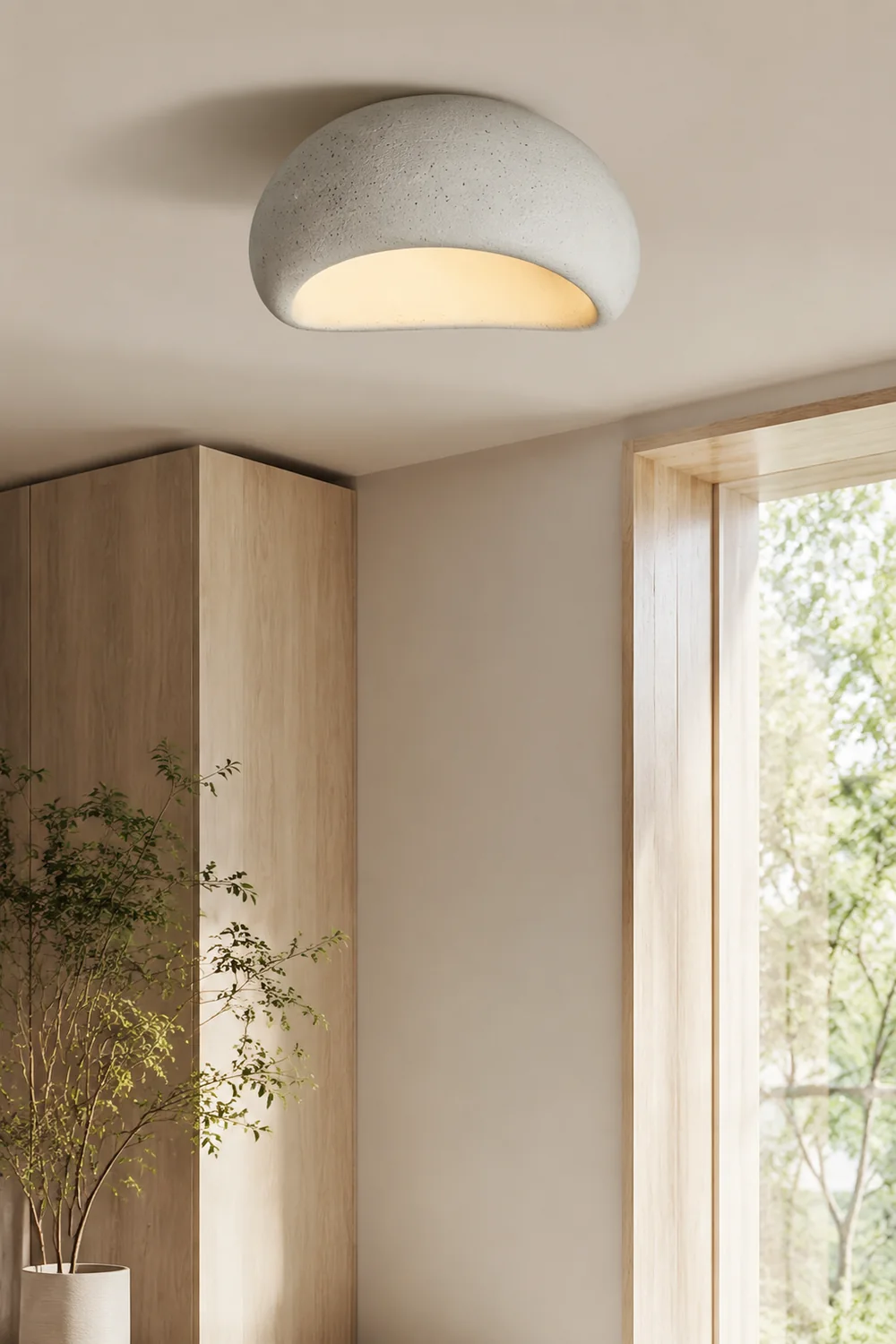 Byers Deckenleuchte Brotformförmig, 5 Farben, ∅45CM/60CM - Lumpaz
