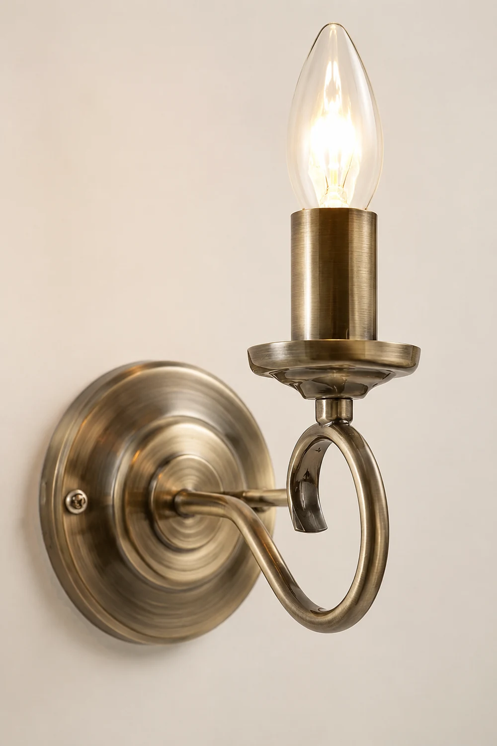 Silva Antikes Messing Wandleuchter, 2-flammig - Lumpaz