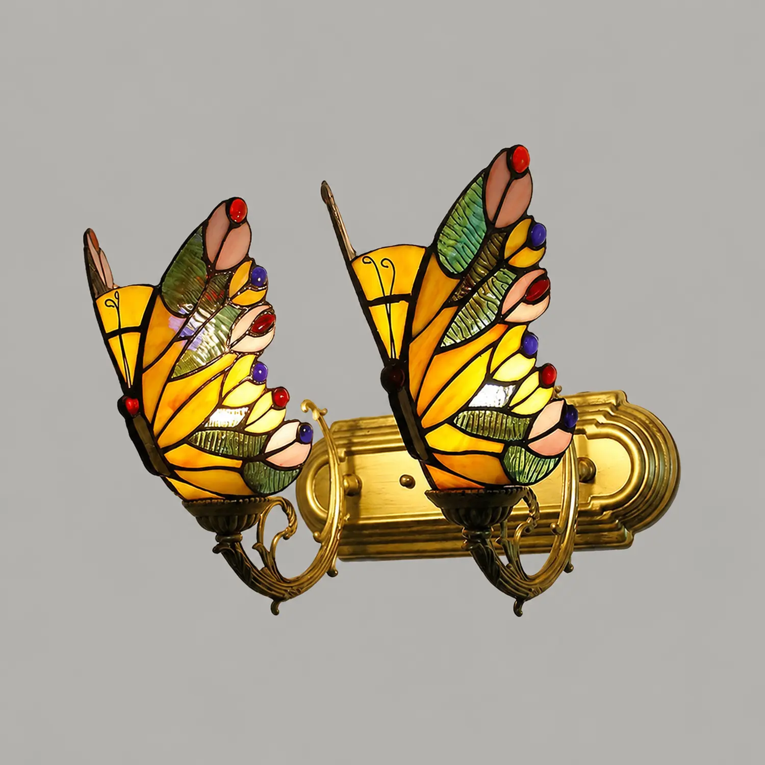 Kady Schmetterling Wandleuchte, 1/2/3-flammig, 4 Farben - Lumpaz