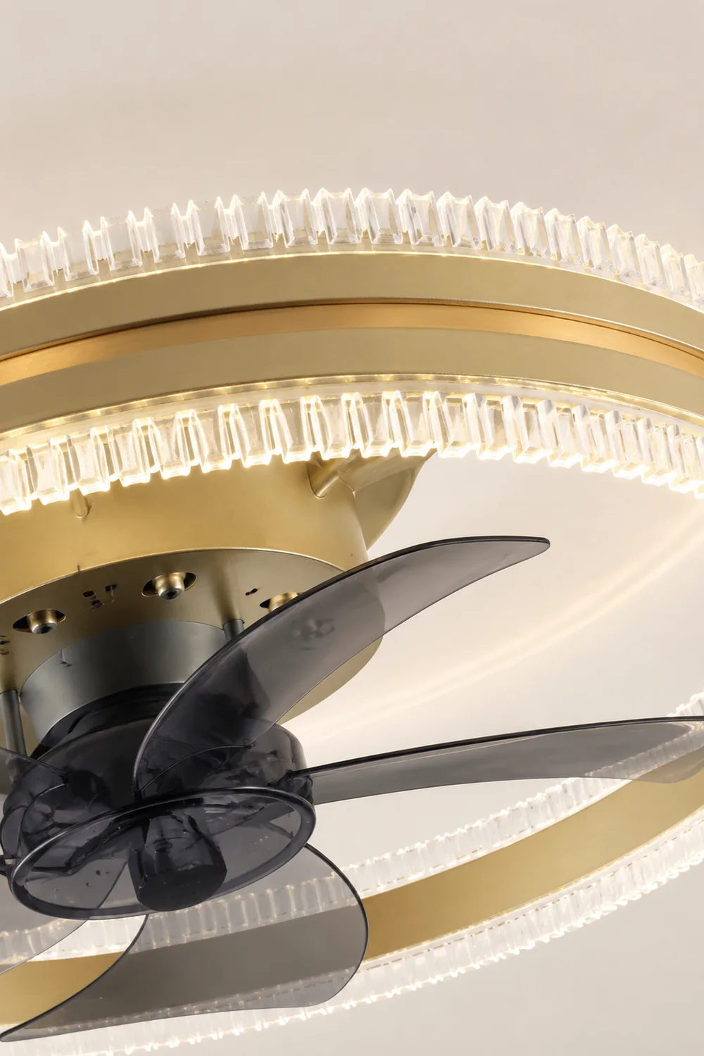 Kirsten Deckenventilator mit Beleuchtung Doppel-Licht, 4 Farben, ∅50CM - Lumpaz