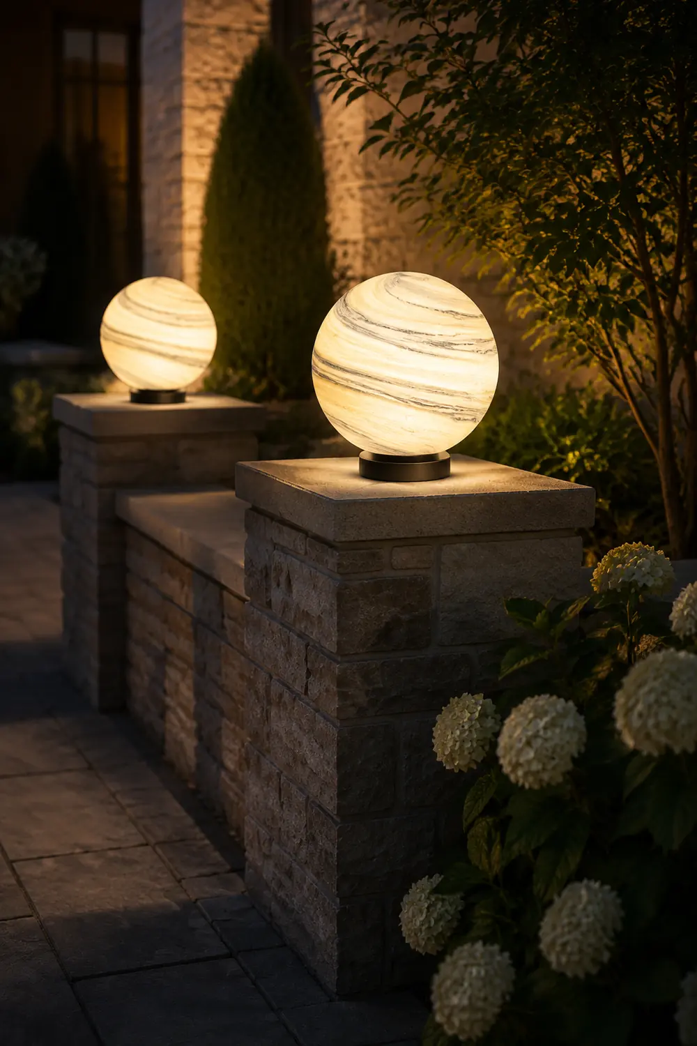 Elif Außenleuchte Solar, Mond, ∅25/30/40CM - Lumpaz