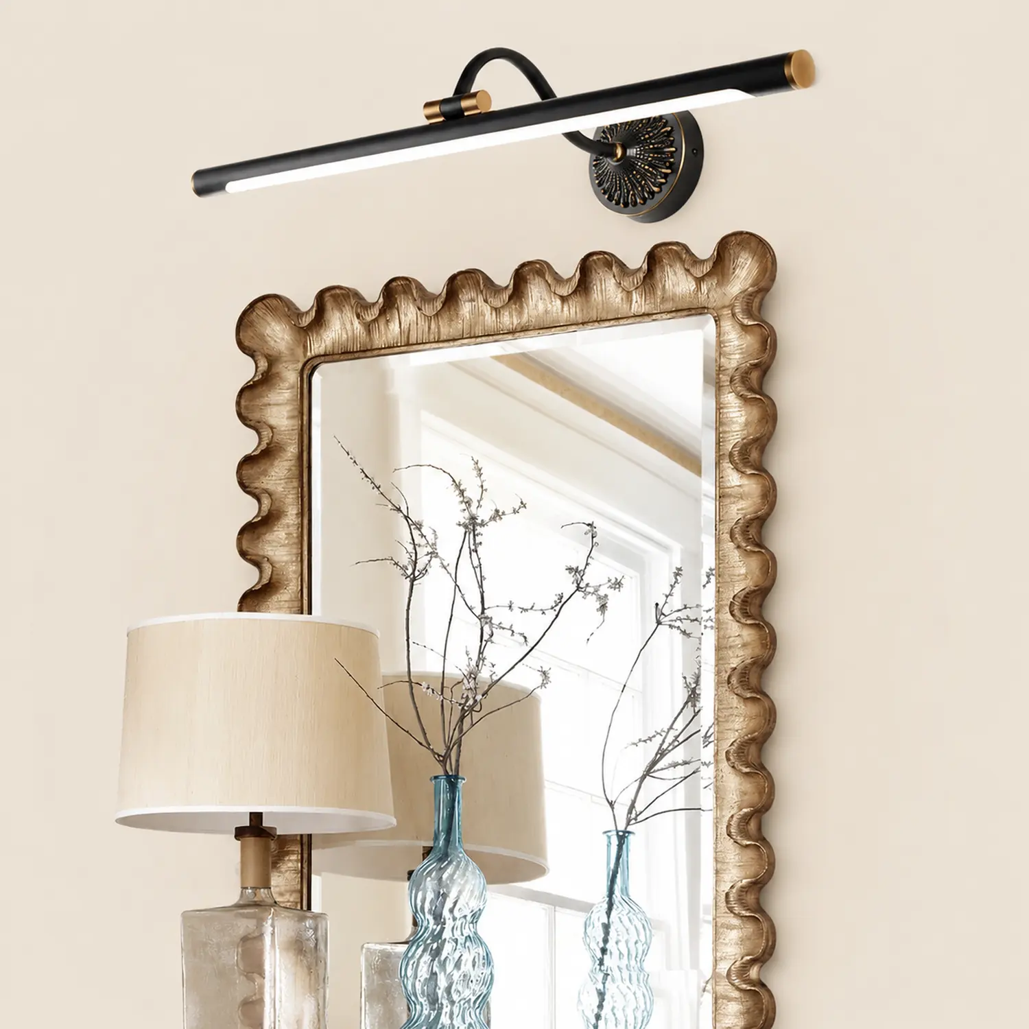 Eryn Spiegelfront Wandleuchte Linear, 2 Farben，35CM/46CM/58CM/75CM/100CM Lang - Lumpaz