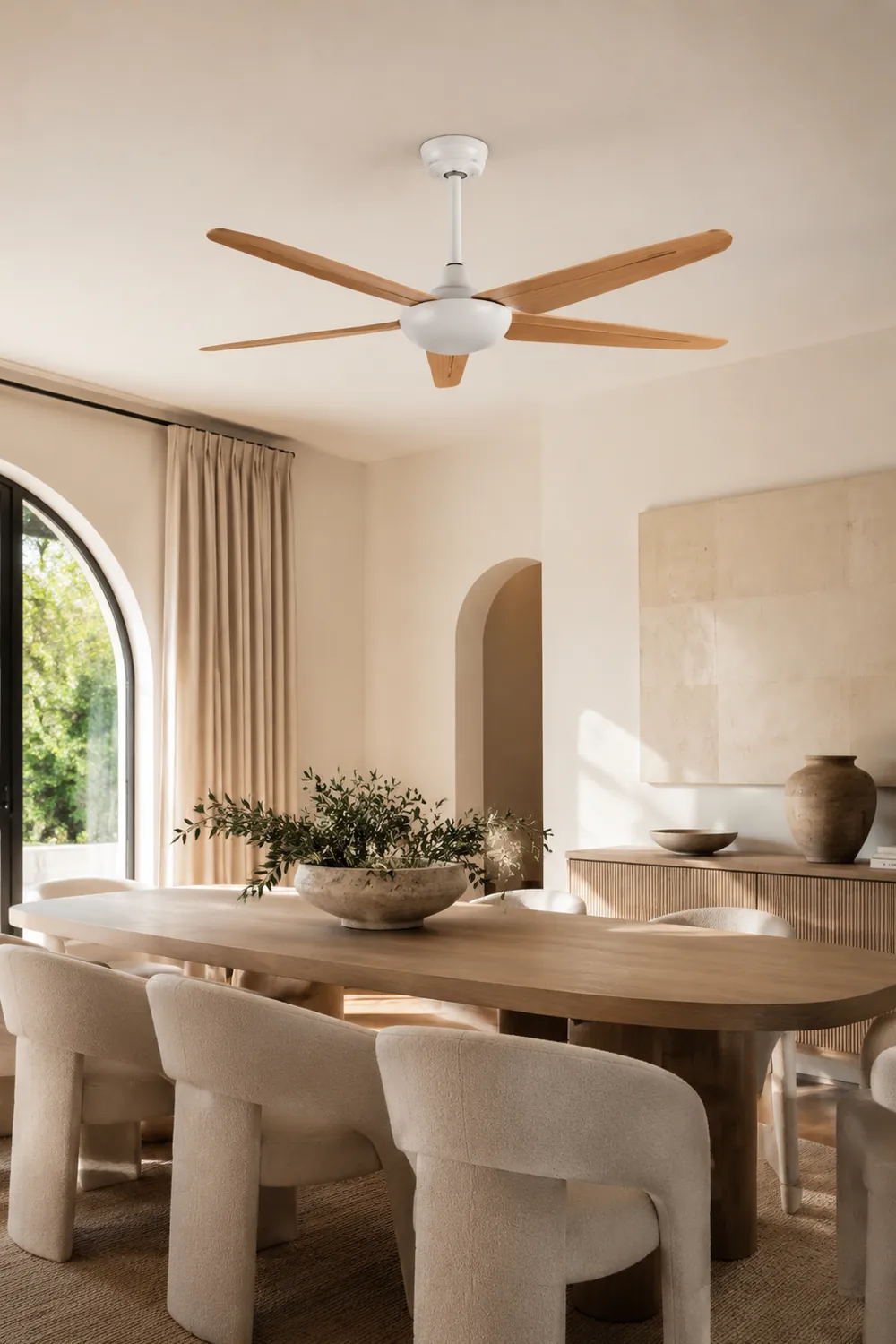 Haydn Deckenventilator 5-Blatt, 3 Farben, ∅130CM - Lumpaz