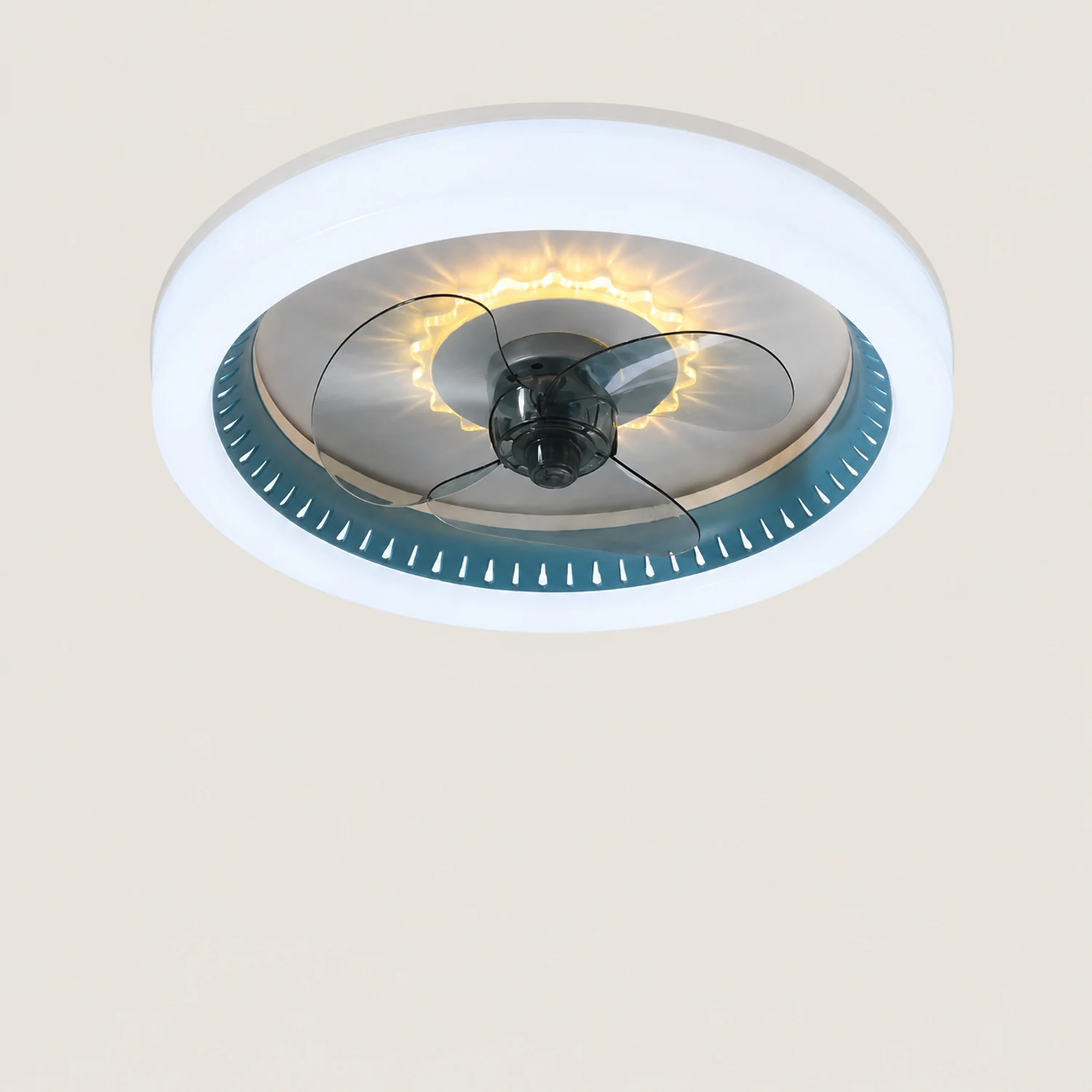 Morandi Deckenventilator mit Beleuchtung, 5 Farben, ∅50CM - Lumpaz