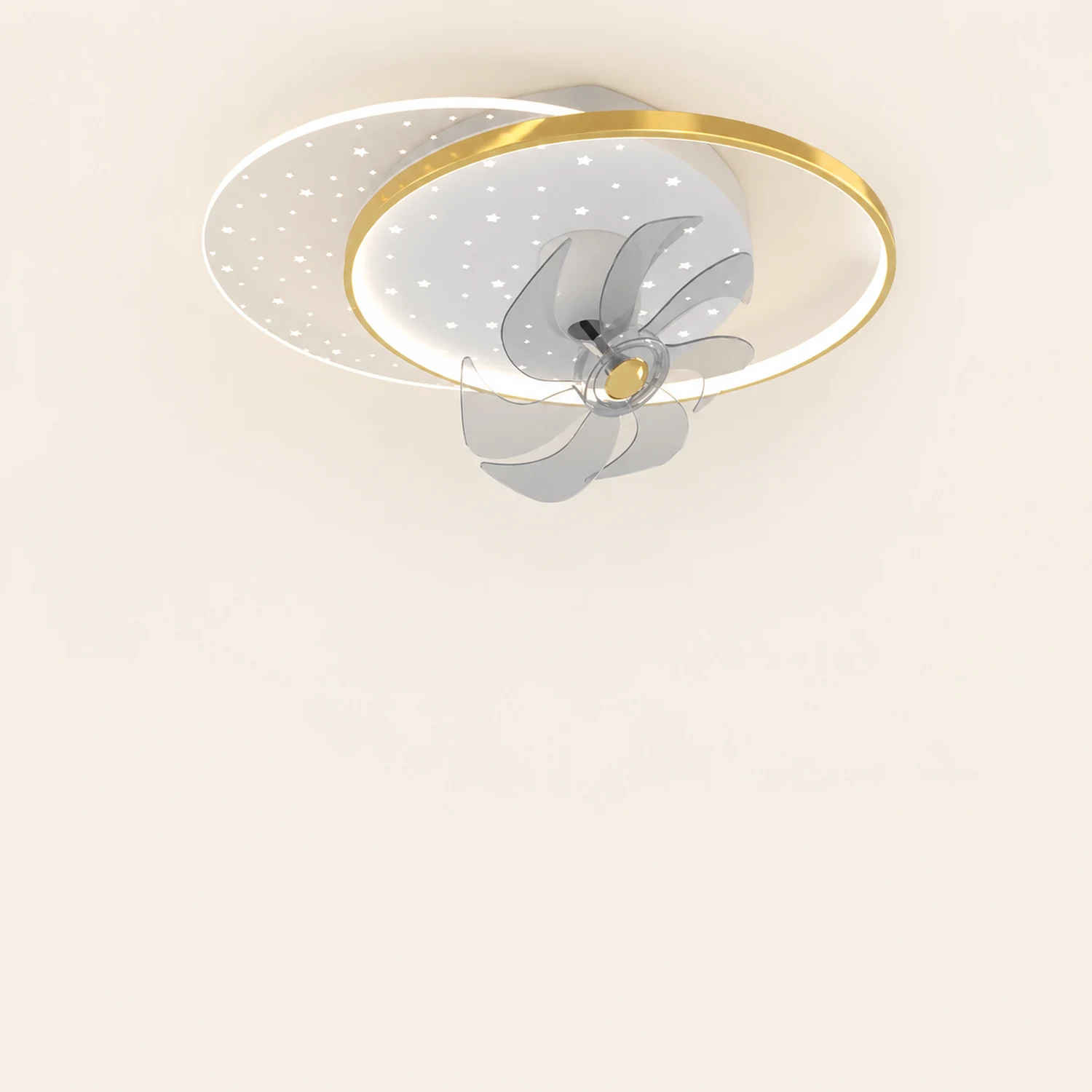 Kelley Deckenventilator mit Beleuchtung, 4 Stile, ∅50/90CM - Lumpaz