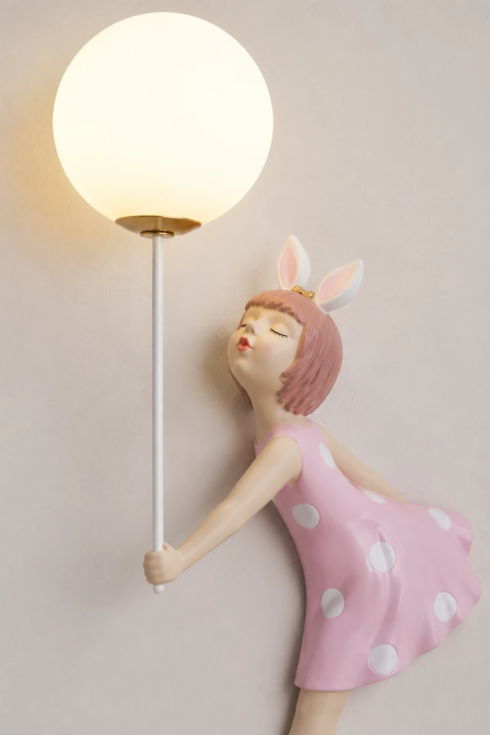 Minori Wandleuchte Rosa, 2 Stile, 49CM Lang - Lumpaz
